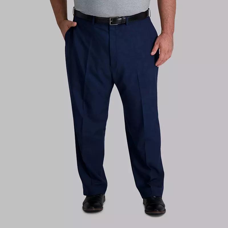 Big & Tall Haggar® Premium Comfort Expandable-Waist Classic-Fit Stretch Flat-Front Dress Pants, Men's,  Product Image