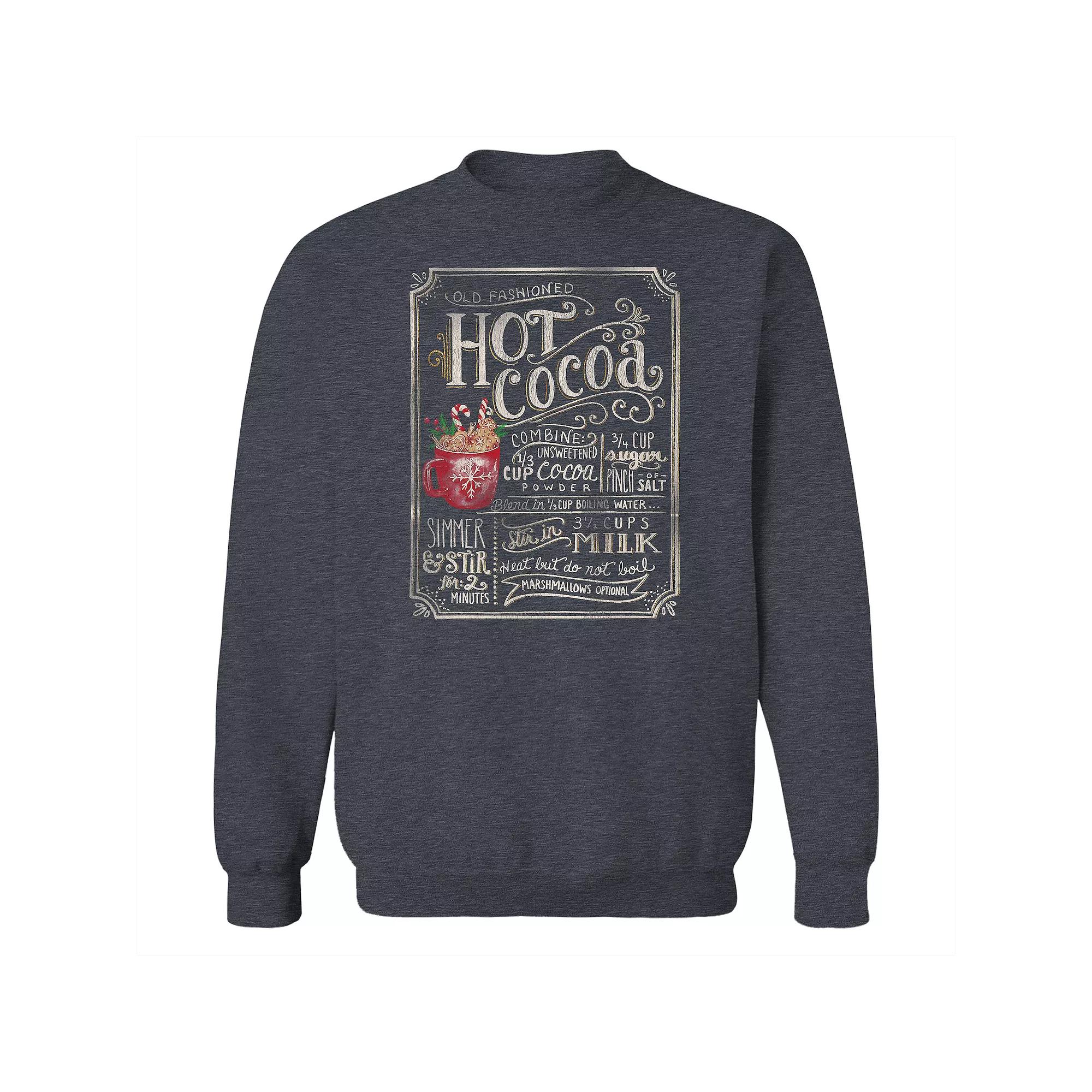 Men's Old Fashioned Hot Cocoa Fleece Sweatshirt, Adult Unisex,  Product Image
