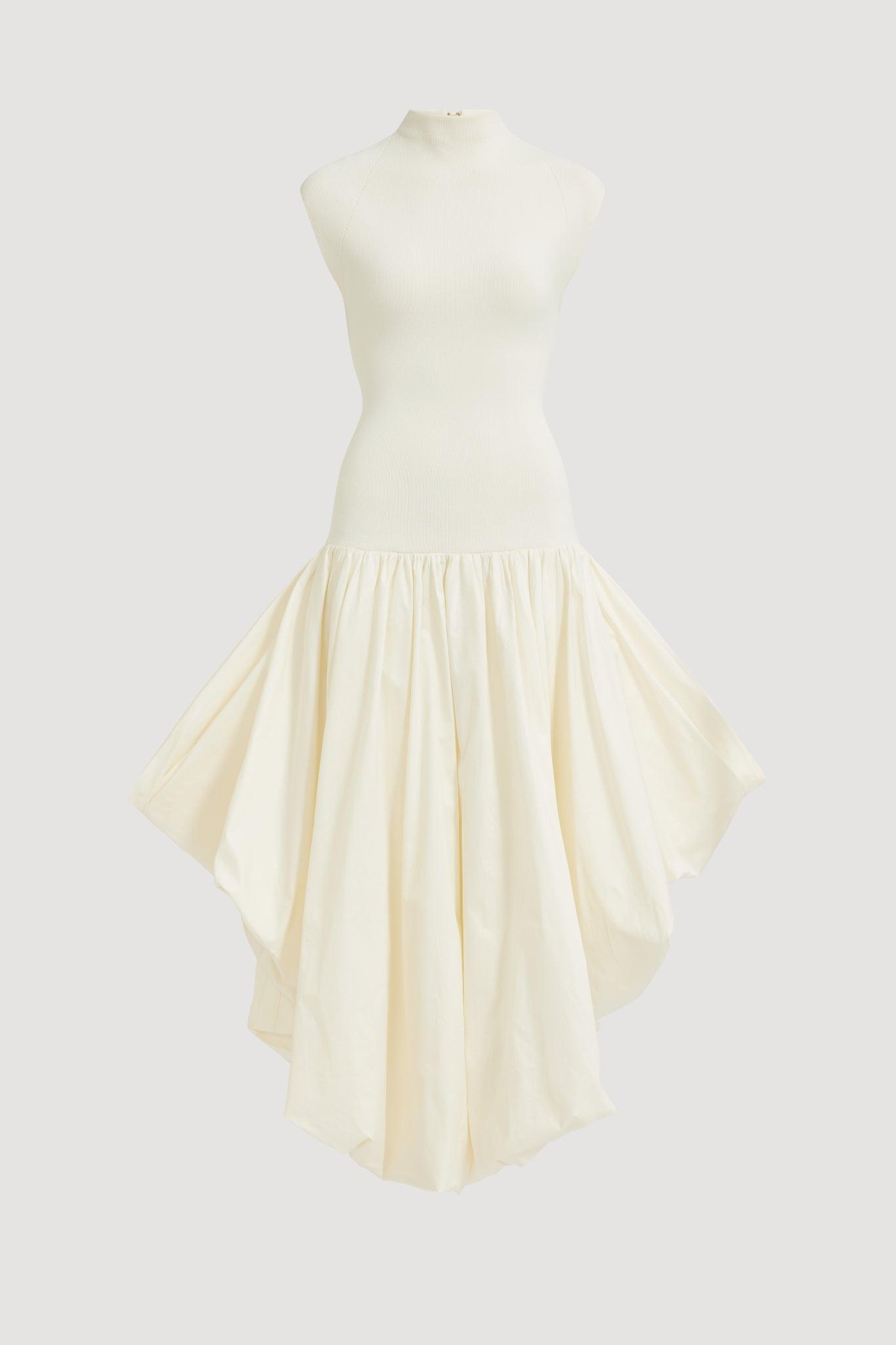 Venetia Knit Midi Dress-CREAM / XXS Product Image