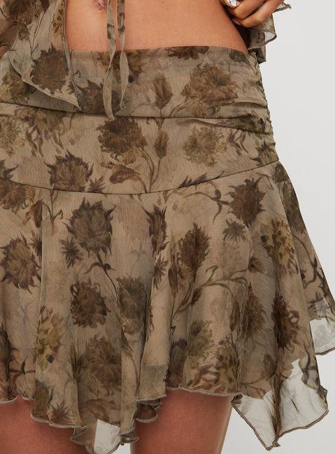 Ronni Mesh Mini Skirt Multi Product Image