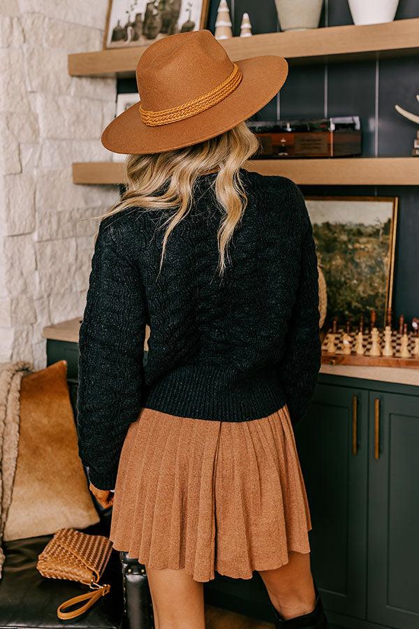 Sweet Serendipity Knit Sweater in Black Product Image