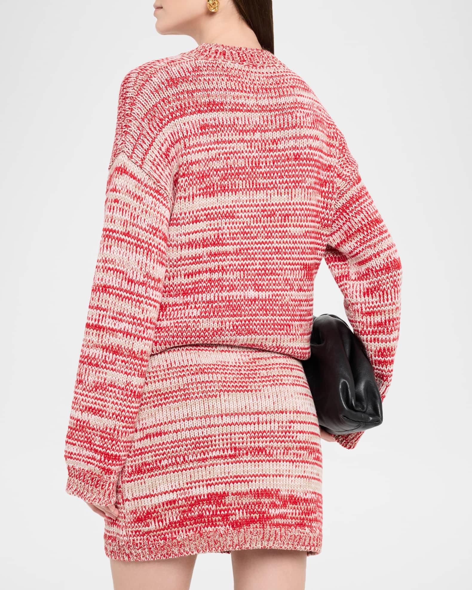 Oversized Crewneck Wool-Bend Sweater Product Image