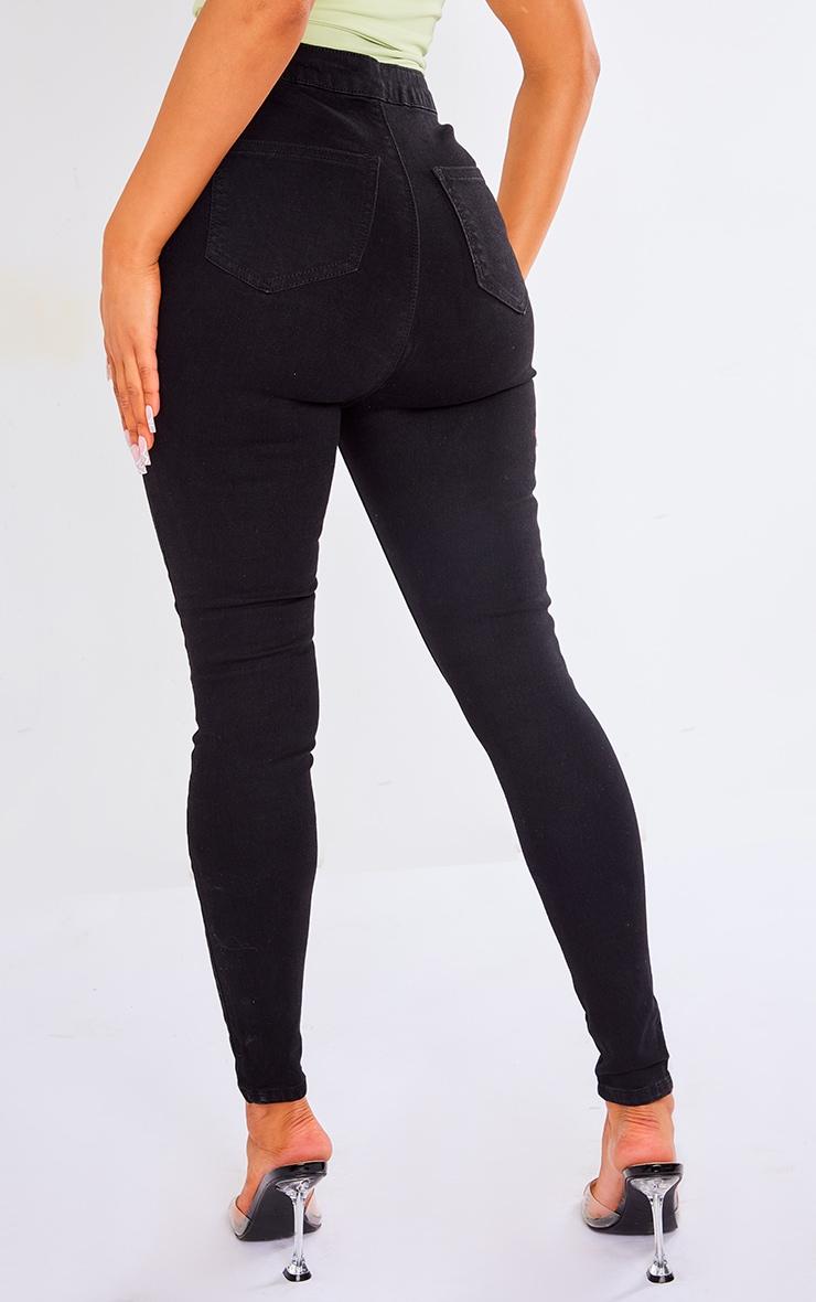 Black Disco Skinny Jeans Product Image