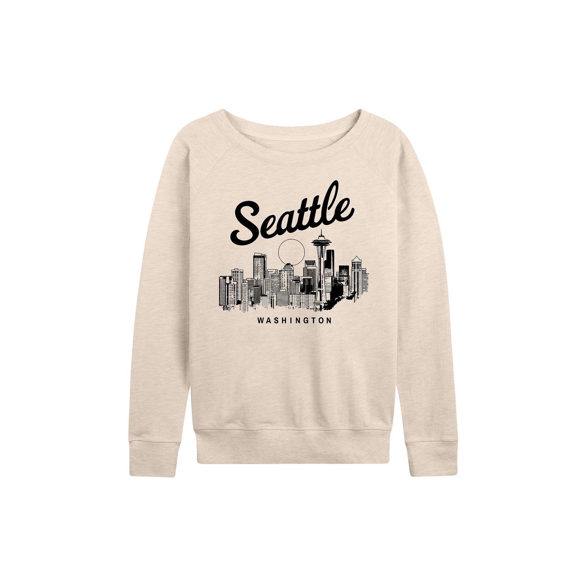 Women's Seattle Washington French Terry Long Sleeve Tee, Girl's,  Product Image