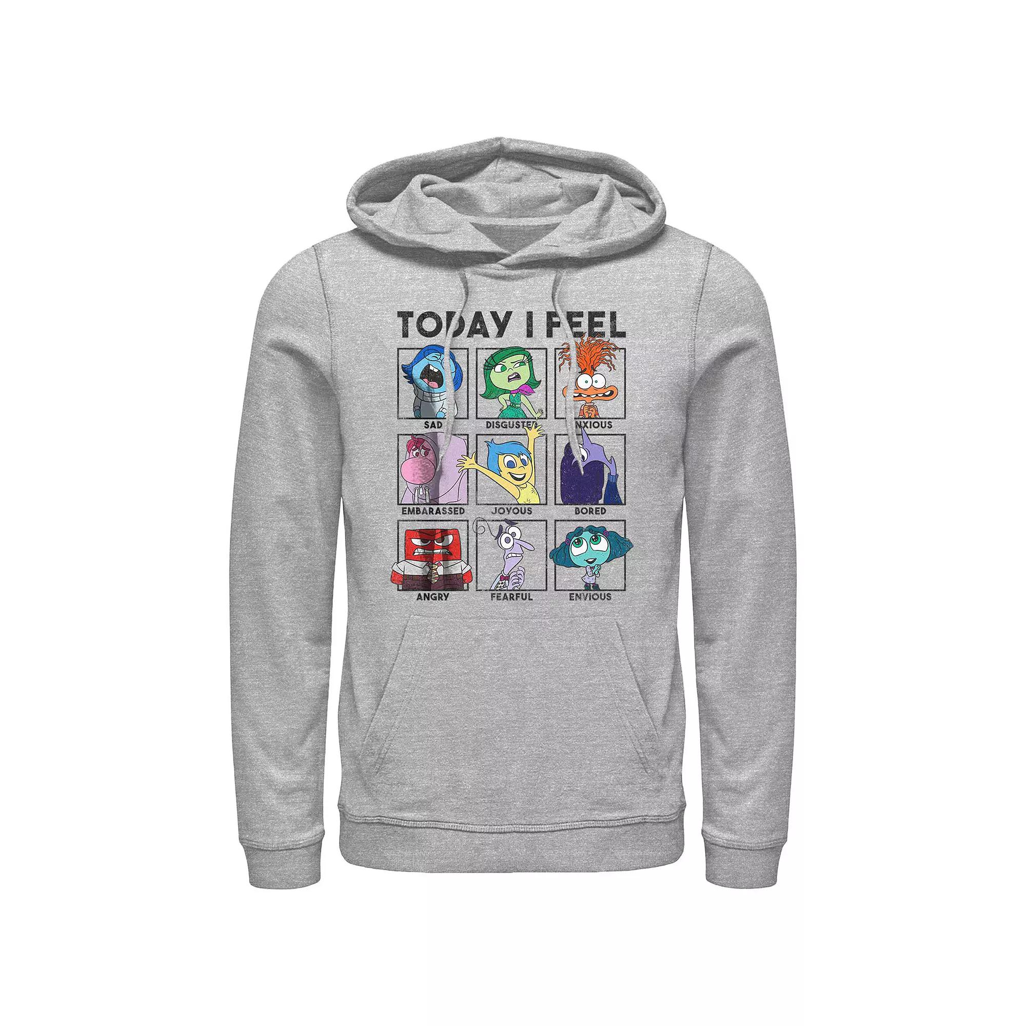 Disney's Inside Out 2 Today I Feel Group Shot Emotion Boxes Men's Graphic Hoodie,  Product Image