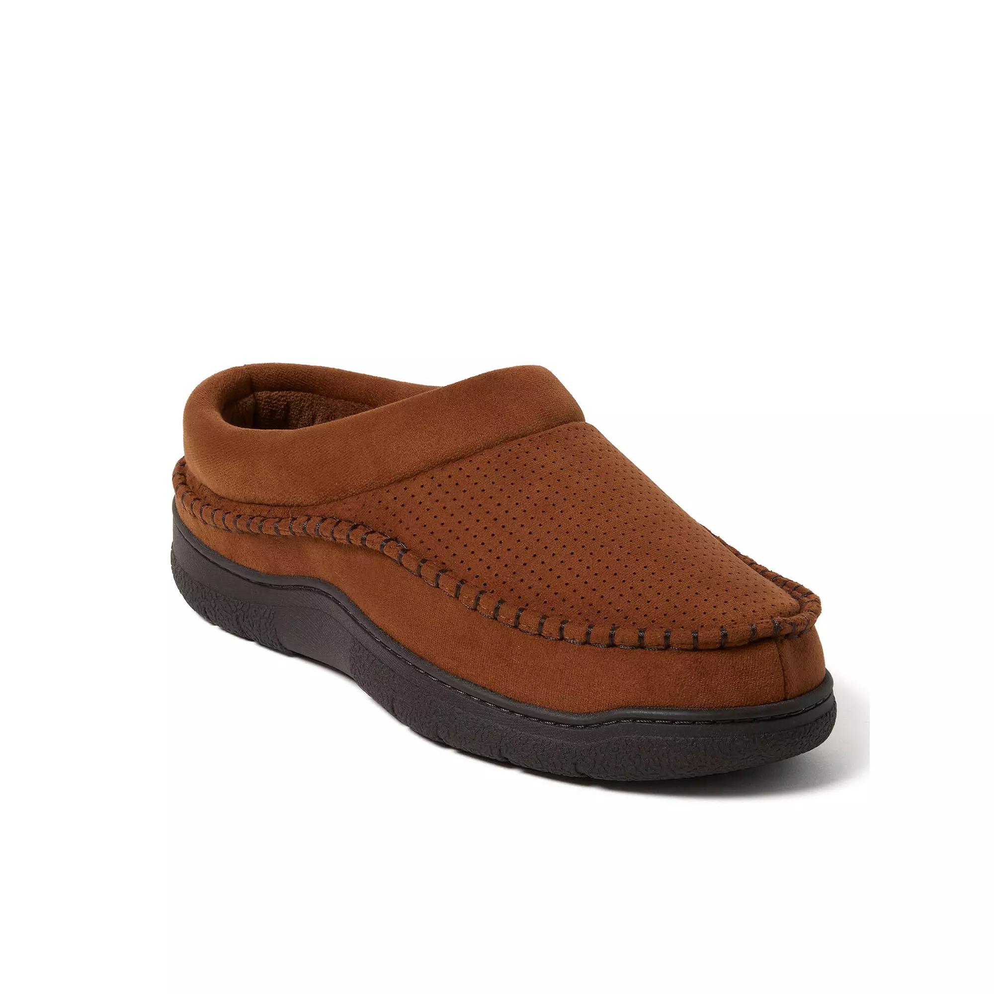 Dearfoams Thompson Microsuede Men's Moccasin Clog Slippers,  Product Image