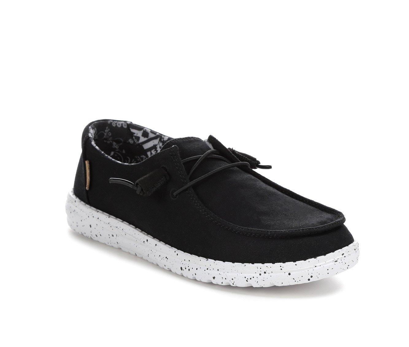 Women's HEYDUDE Wendy Black Odyssey Casual Shoes Product Image