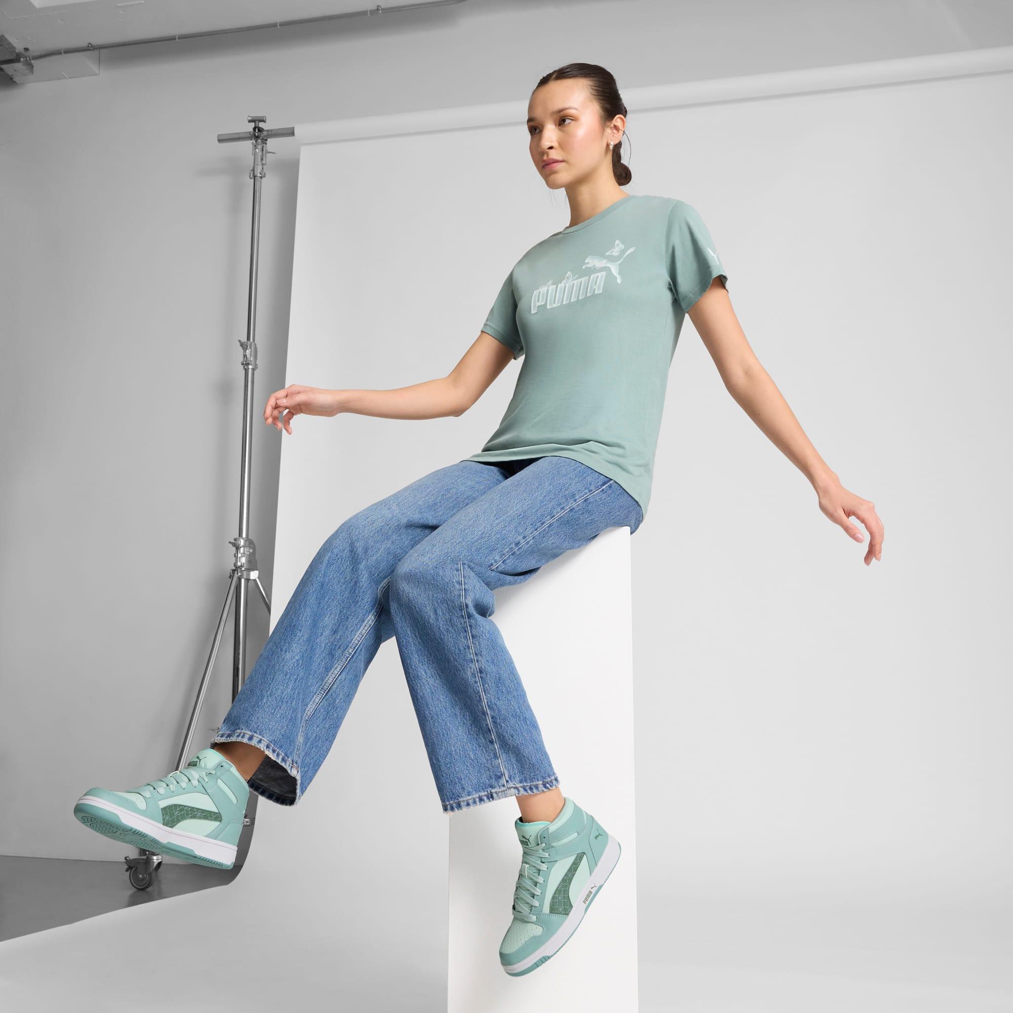 PUMA Rebound Layup Rebel Women's Mid Sneakers Product Image