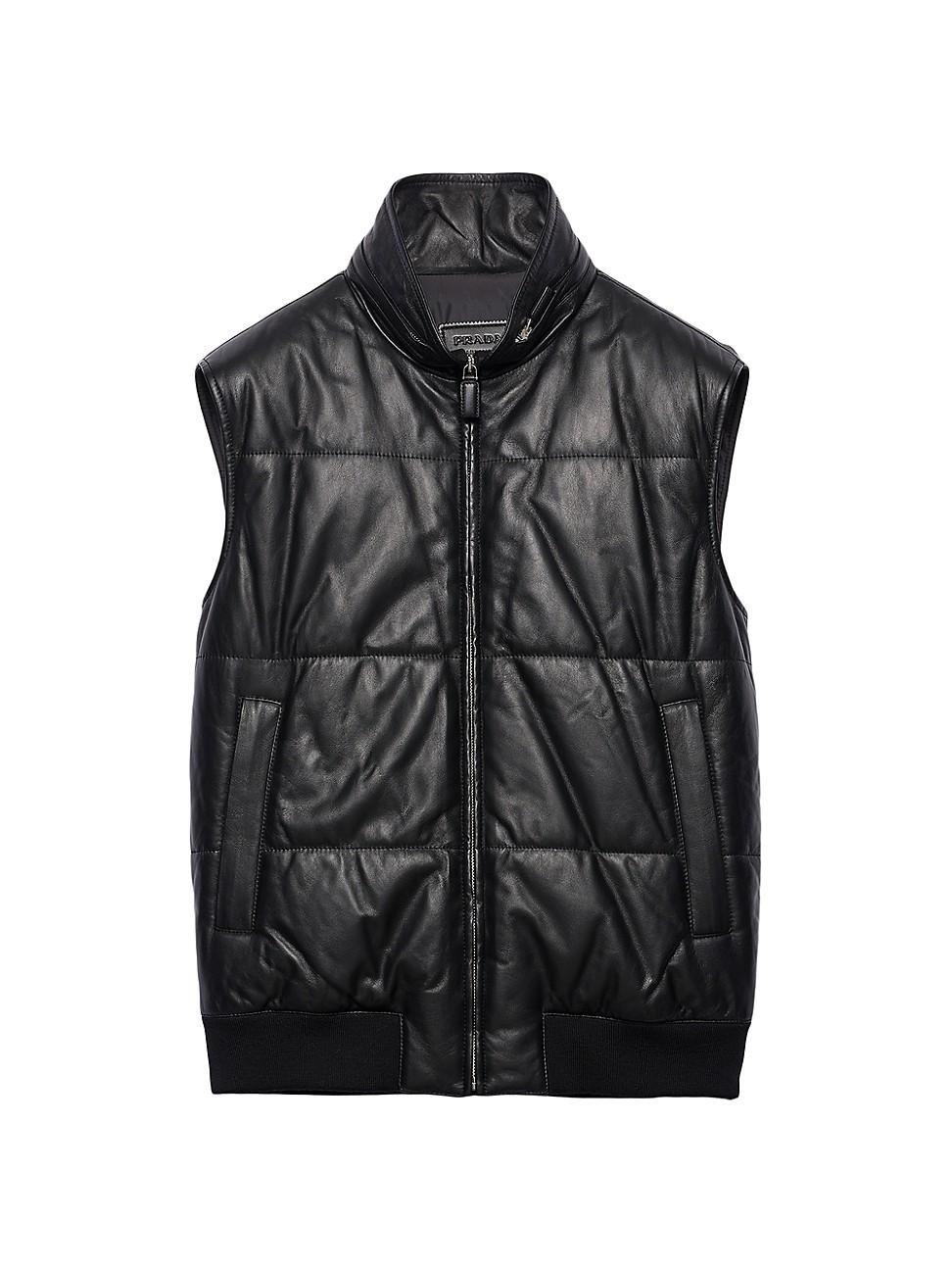 Mens Nappa Leather Waistcoat Product Image