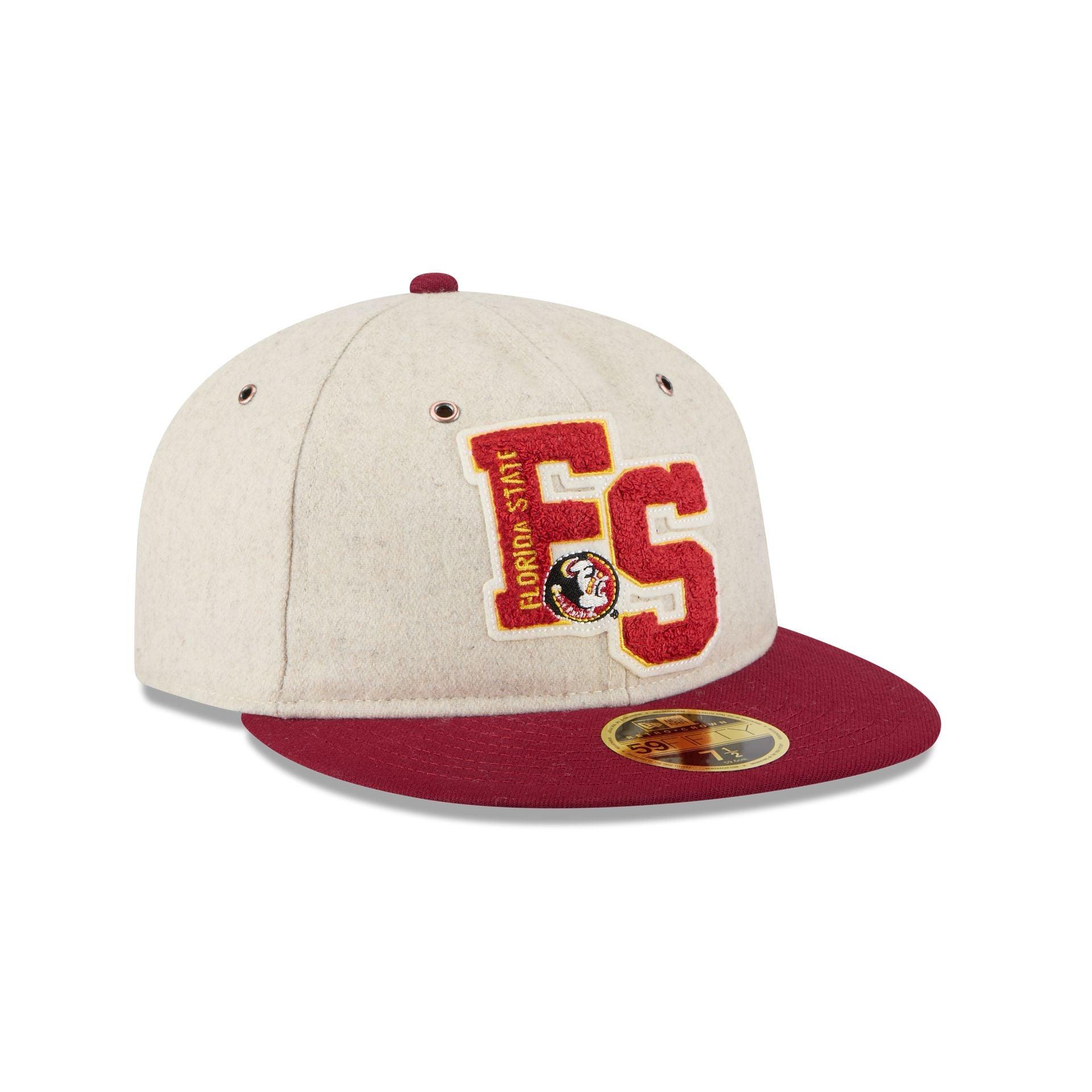 Florida State Seminoles College Vault Wool Letterman Retro Crown 59FIFTY Fitted Hat Male Product Image