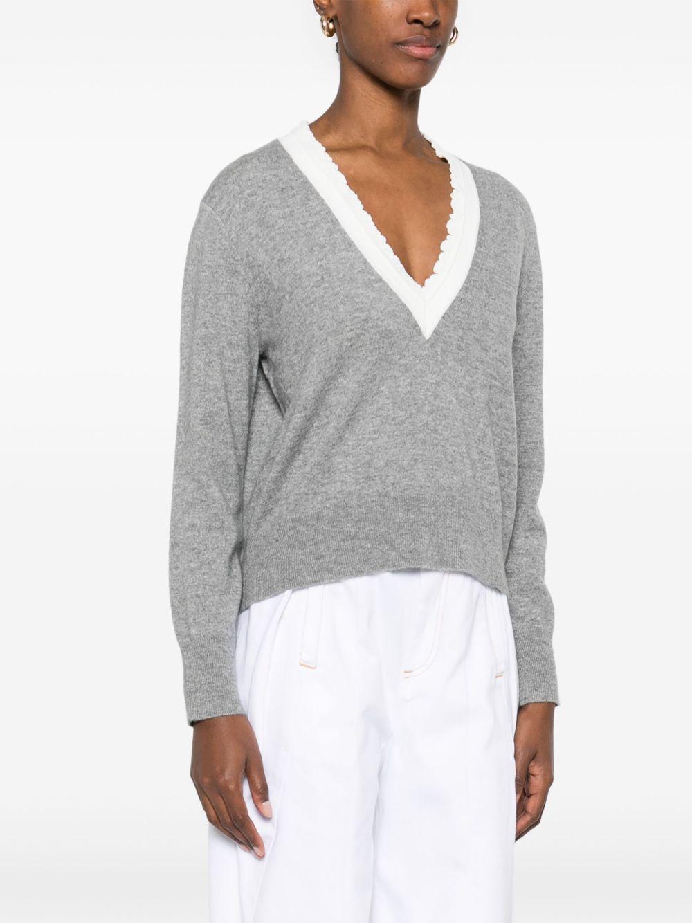 V-neck sweater Product Image