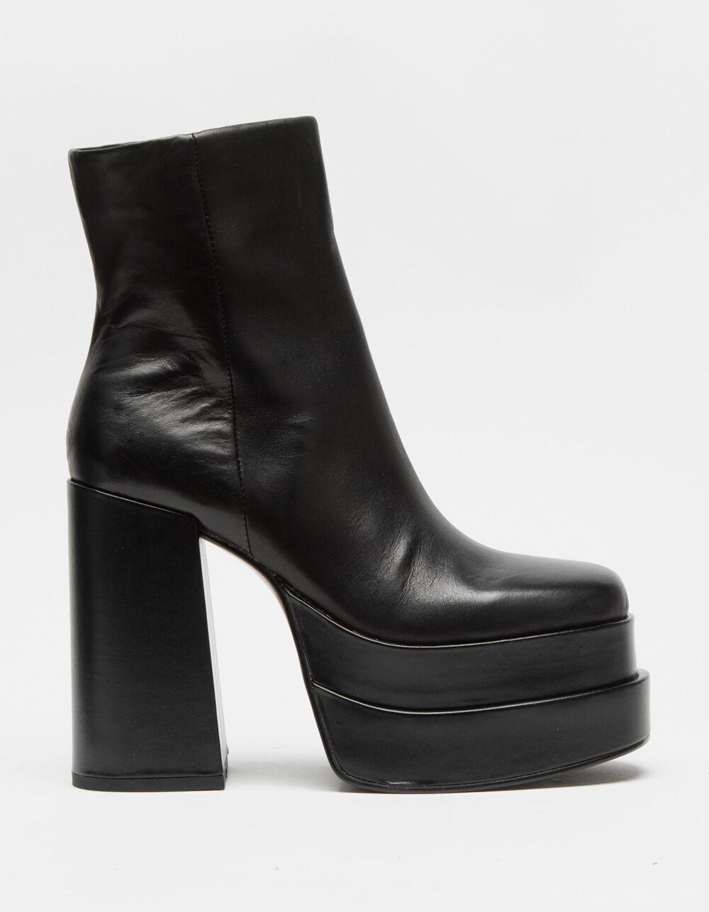 STEVE MADDEN Cobra Platform Boots - BLACK Product Image