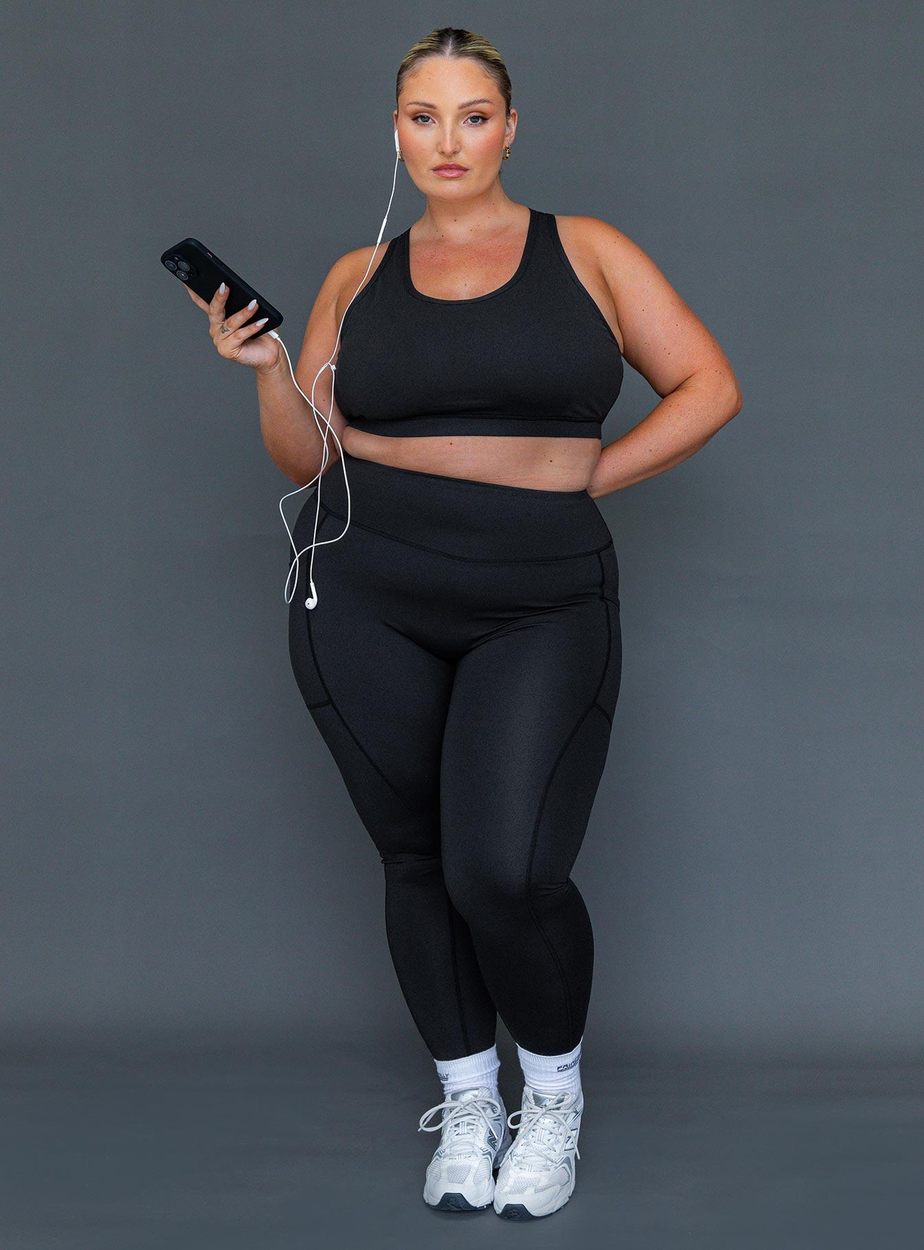 Achieve Activewear Leggings Black Curve Product Image