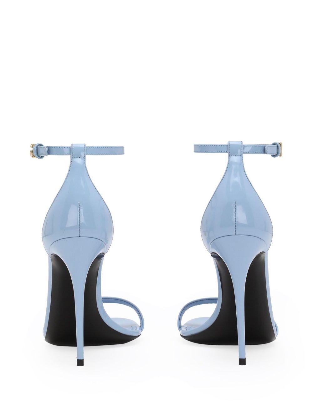 105mm polished leather sandals Product Image