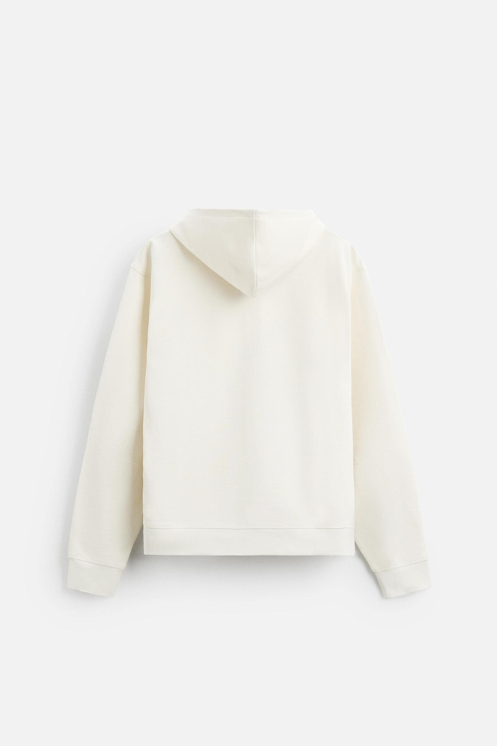 BASIC HOODED QUARTER-ZIP SWEATSHIRT Product Image