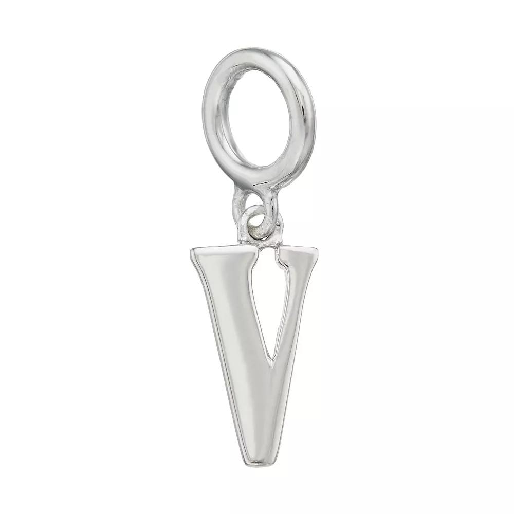 Lavish by TJM Sterling Silver Initial Letter Charm, Women's, Sterling I Product Image