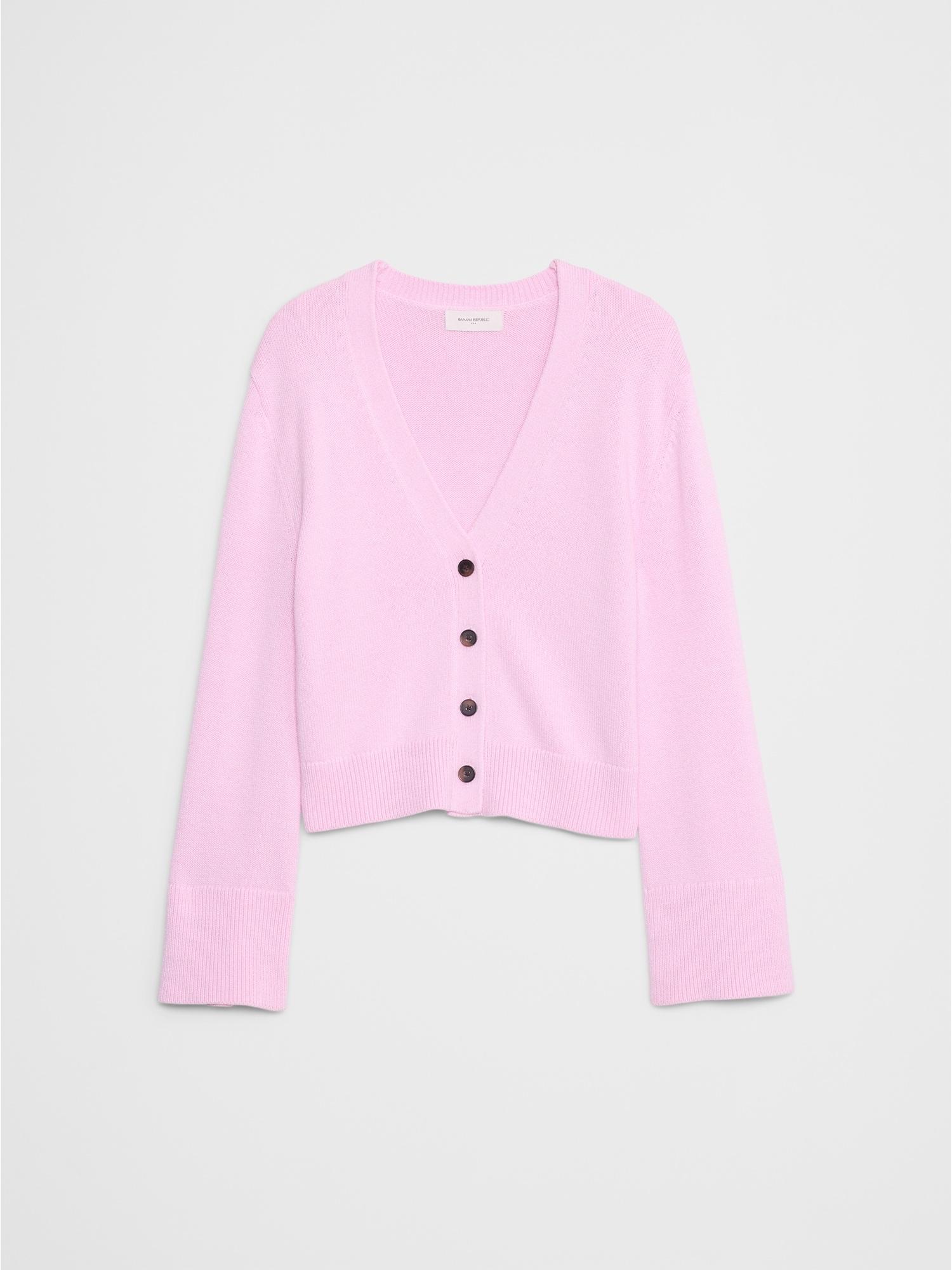 Bell-Sleeve Cardigan Sweater Product Image