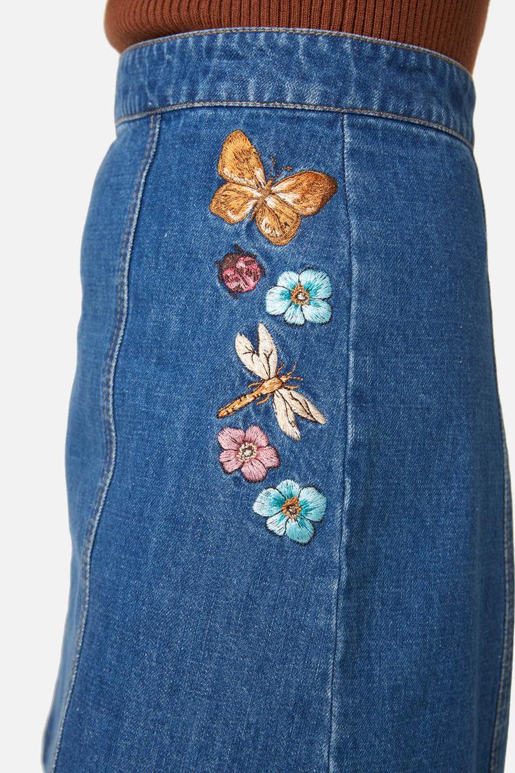 Flora Embroidered Skirt Product Image