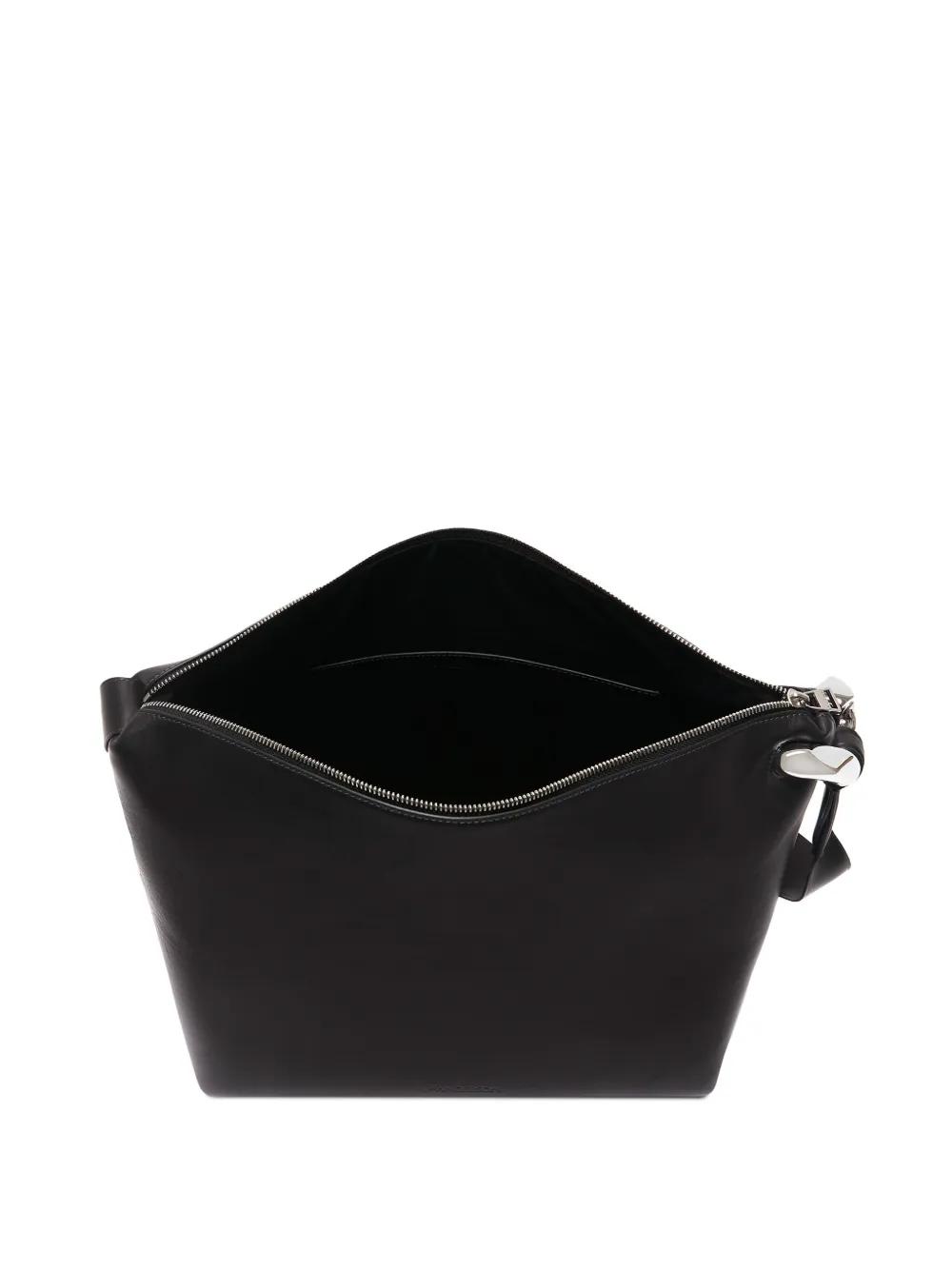 Corner leather crossbody bag Product Image