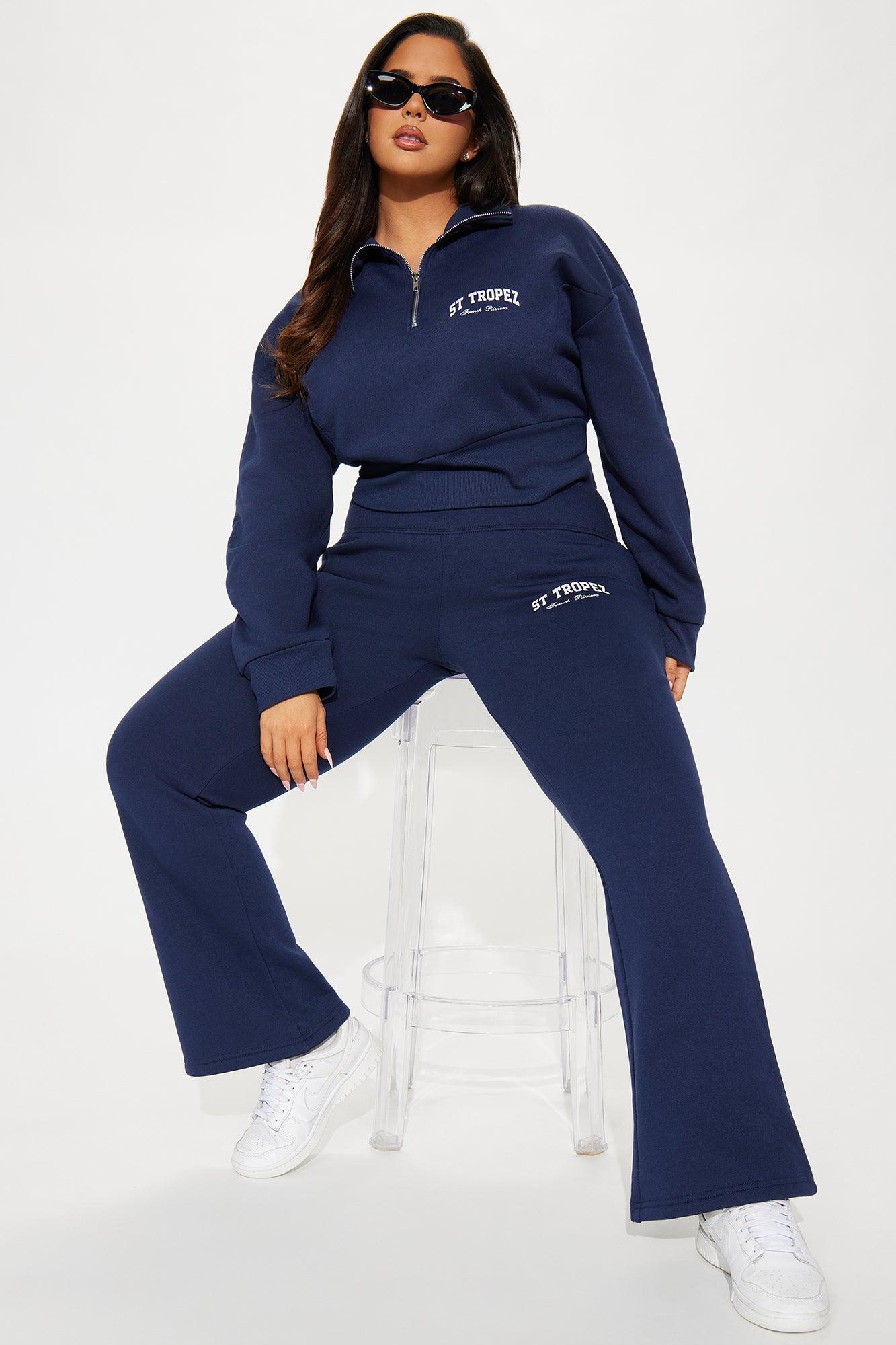 St. Tropez Flare Pant - Navy Product Image