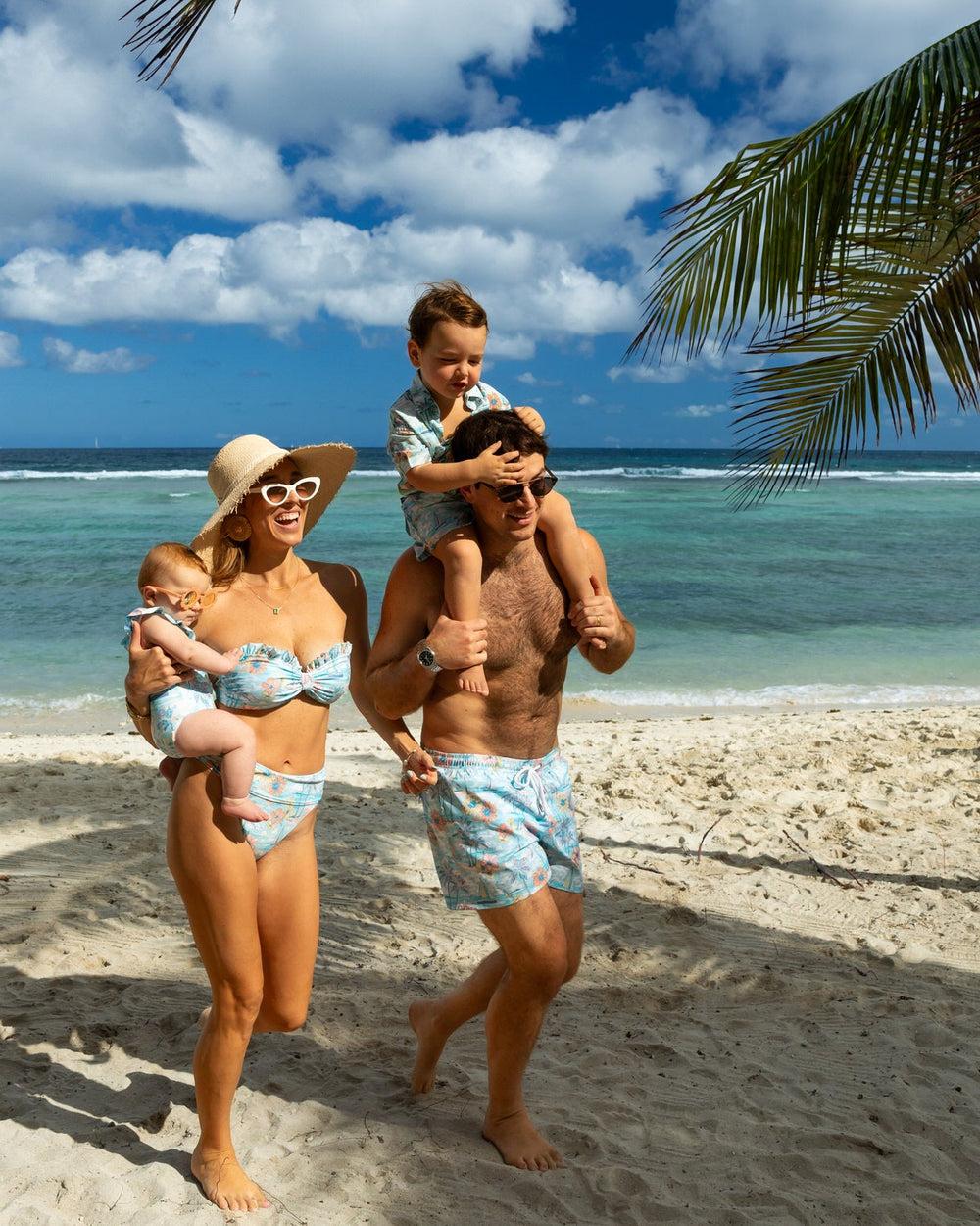 The BVIs - Ruffle Bandeau Bikini Top with Removable Straps Product Image