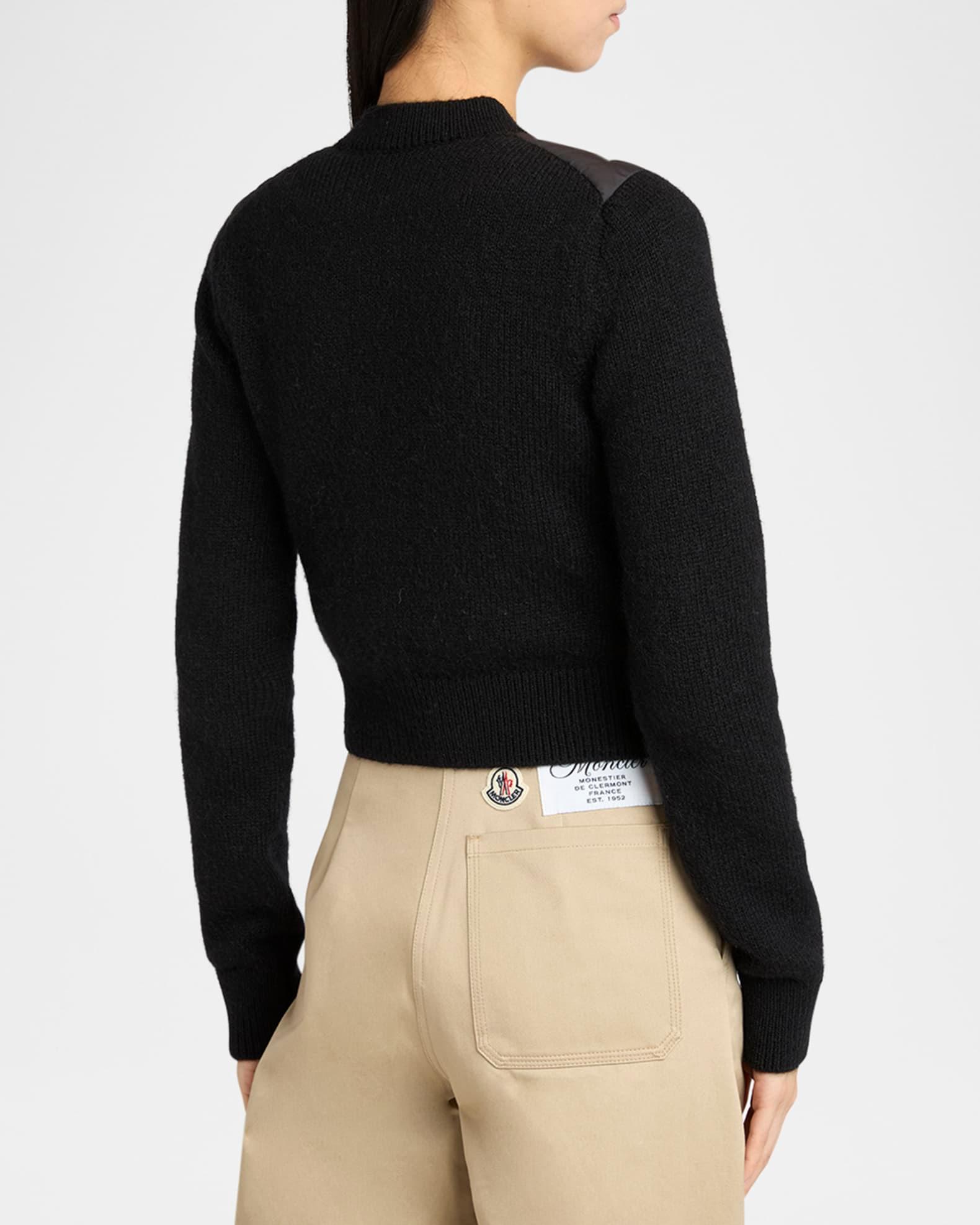 Padded Wool Zip-Up Cardigan  Product Image