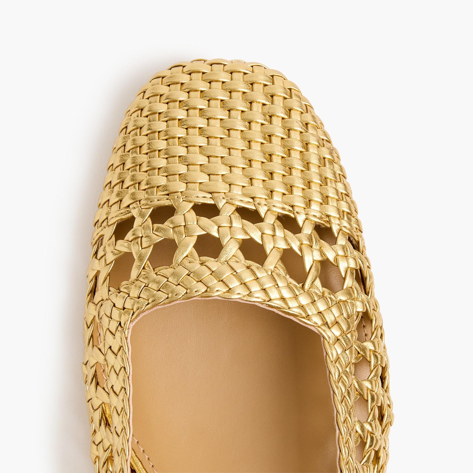 Woven slingback heels Product Image