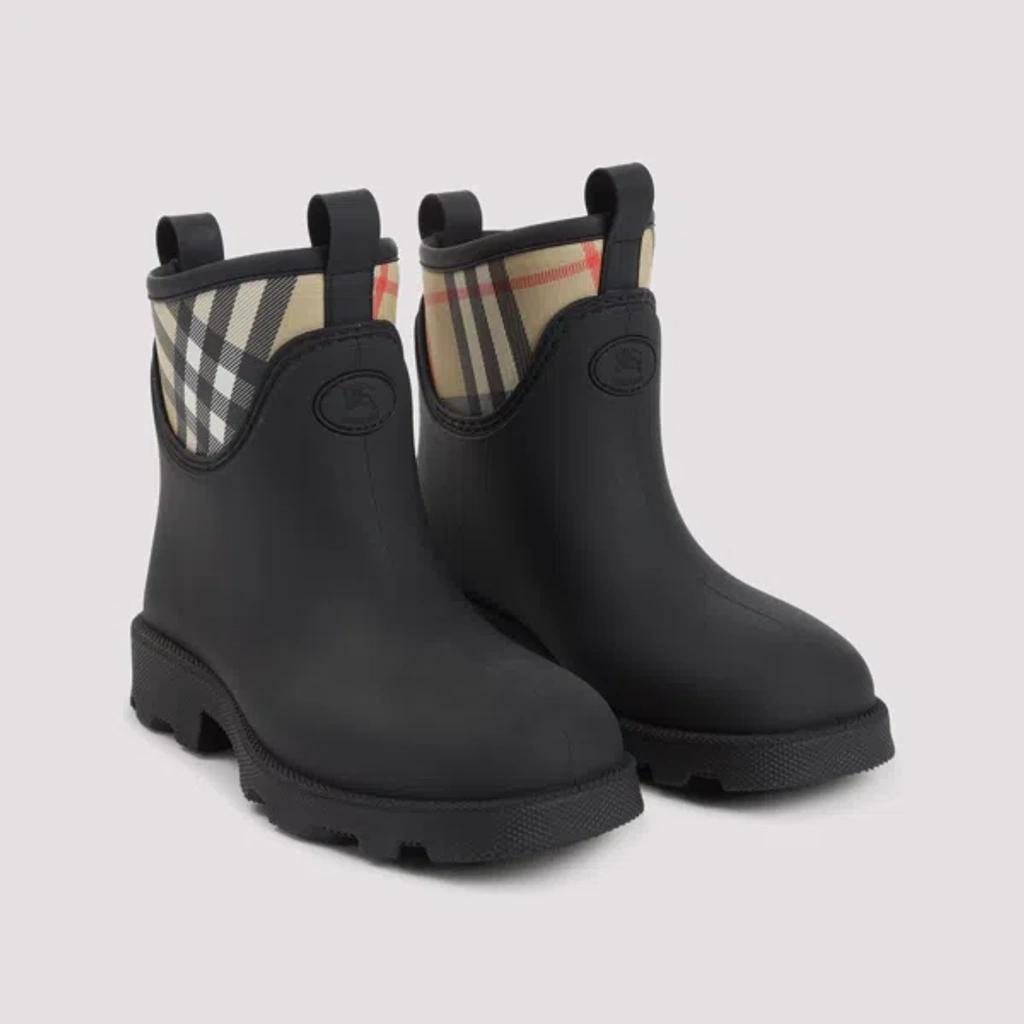 BURBERRY Women Marsh Stamp Rubber Ankle Boots In Gray Product Image