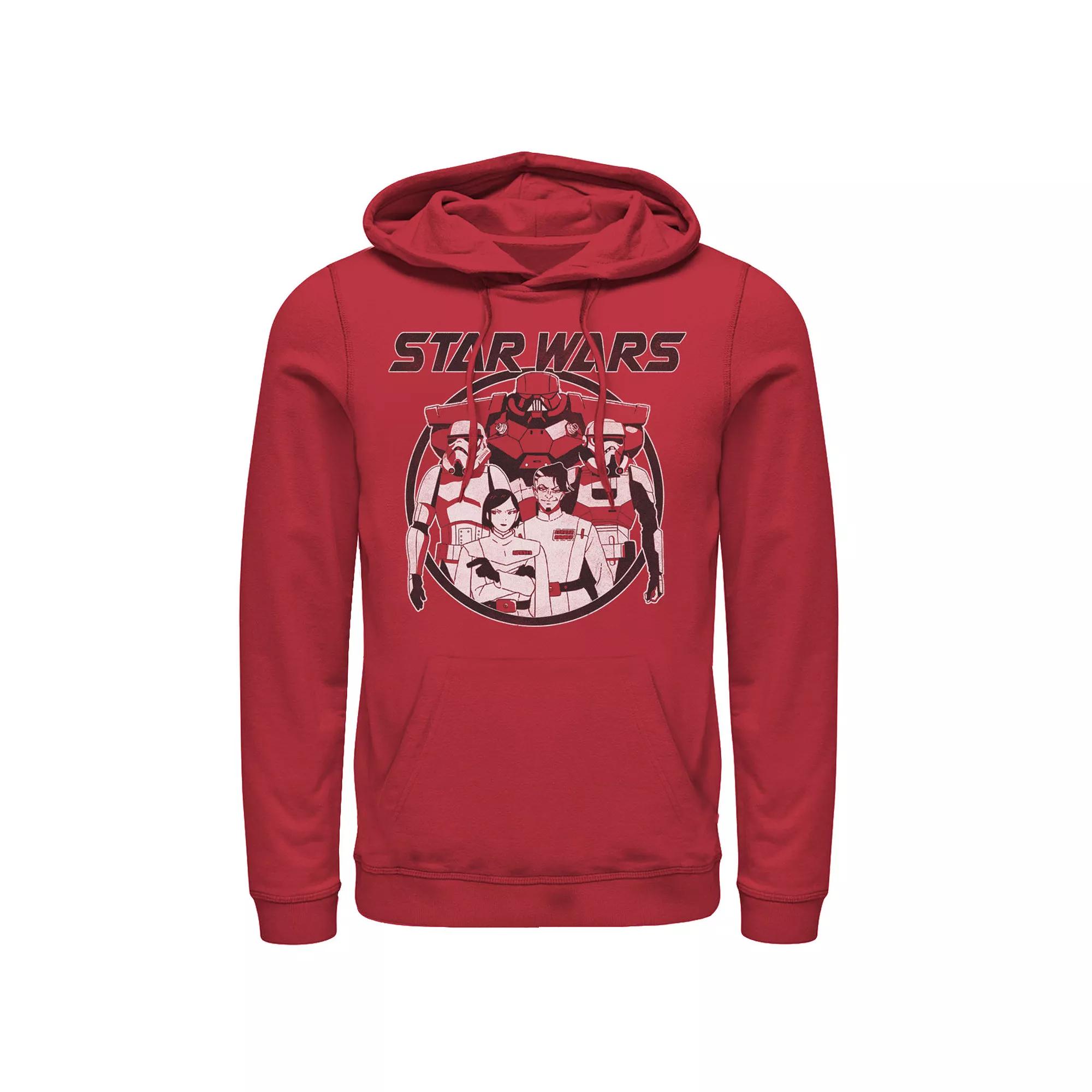 Men's Star Wars Visions Dark Side Poster Graphic Hoodie, Size: XL, Red Product Image