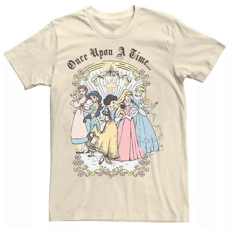 Men's Disney Princess Once Upon A Time Vintage Cartoon Tee, Size: 3XL, White Product Image