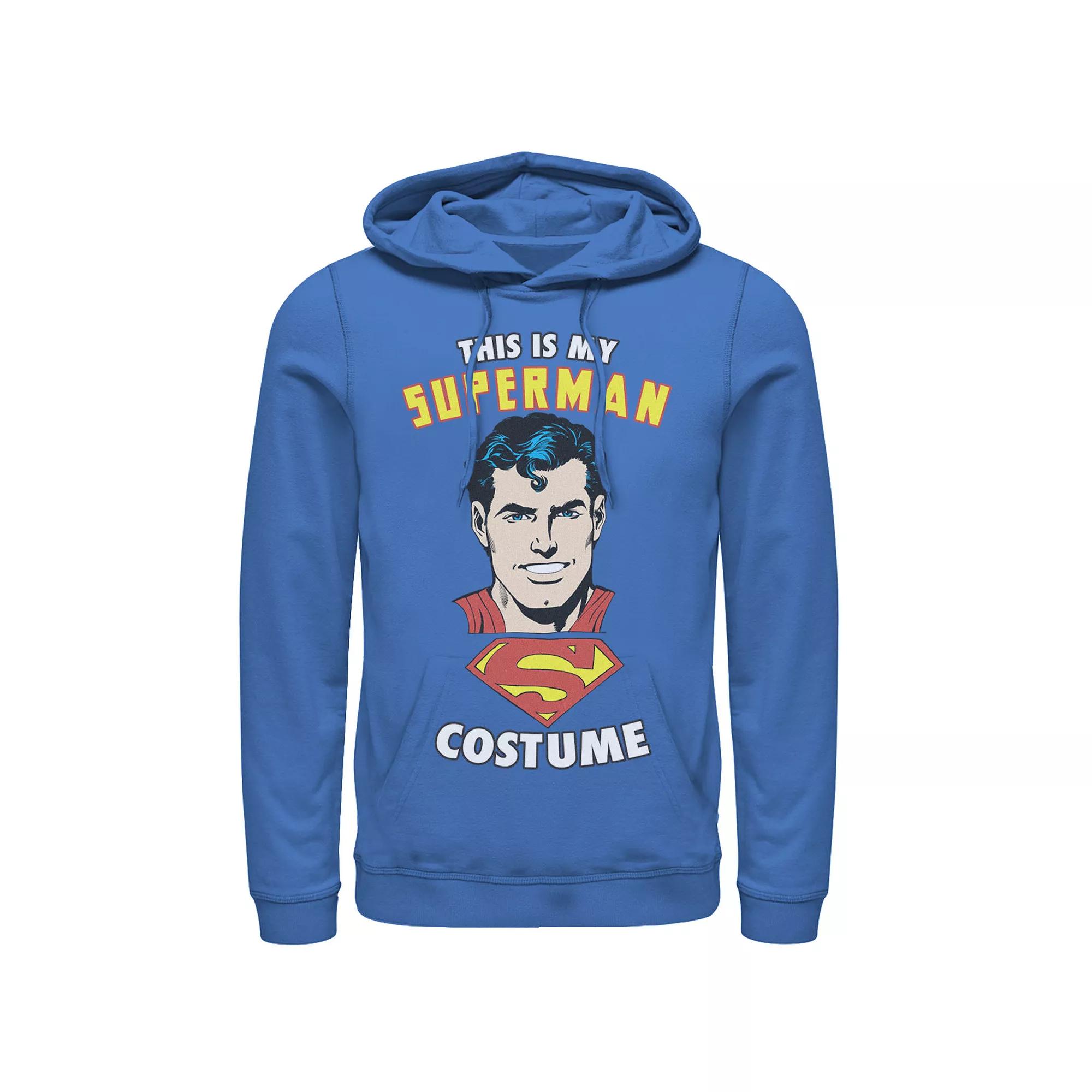 Men's DC Comics Superman This Is My Costume Text Hoodie, Size: 3XL, Royal Product Image