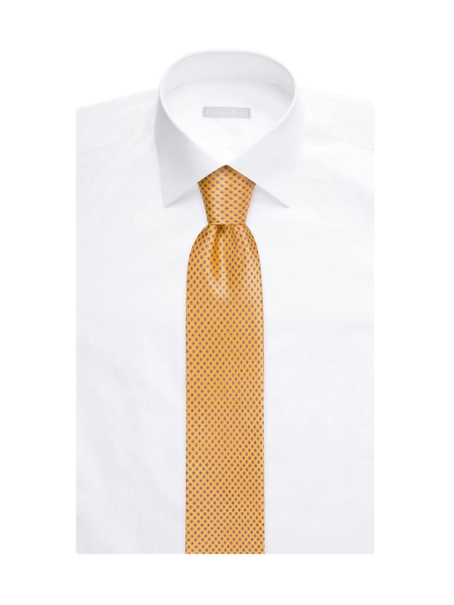 Mens Polka Dot Silk Tie Product Image