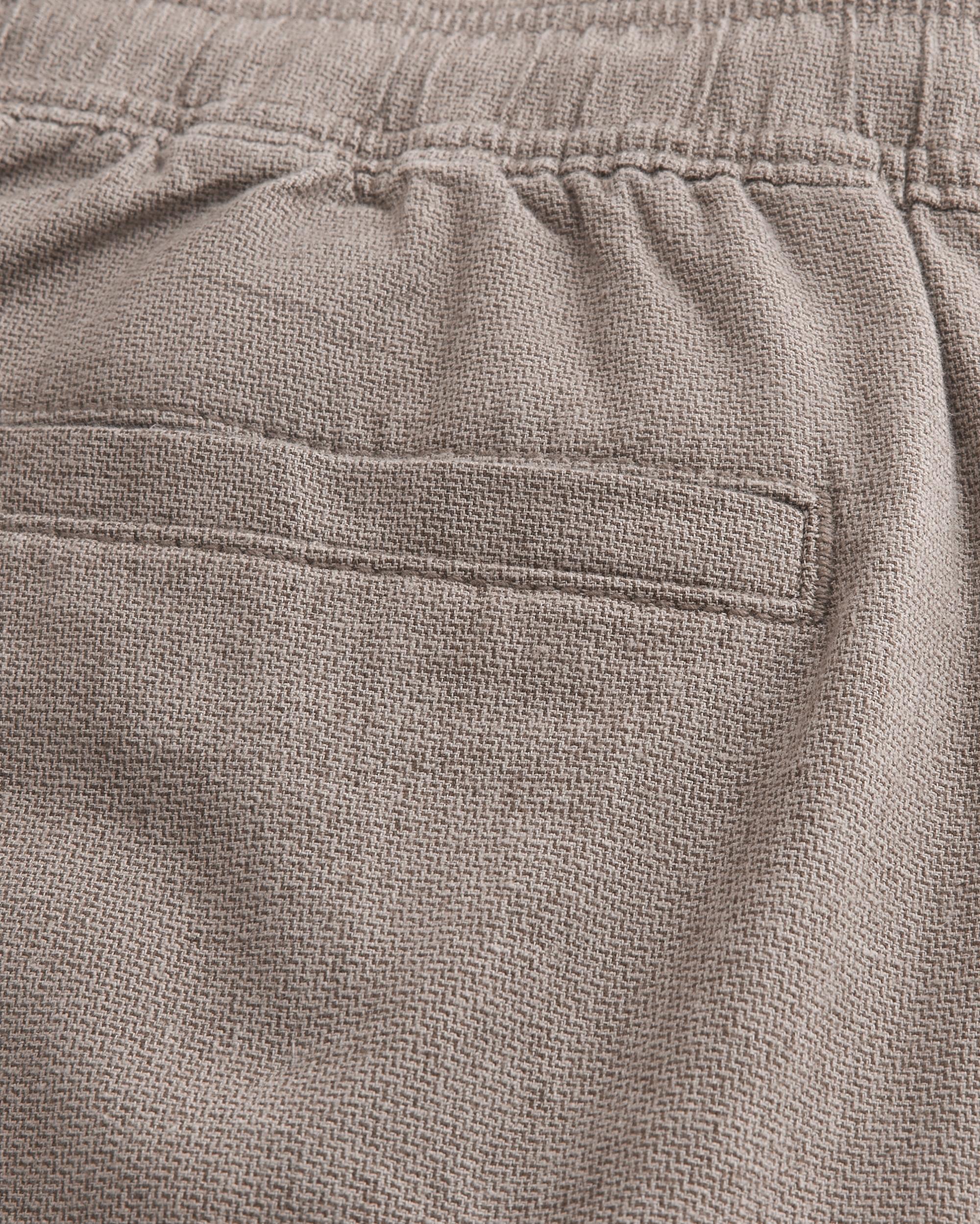 Linen-Blend Loose Pull-On Pants Product Image