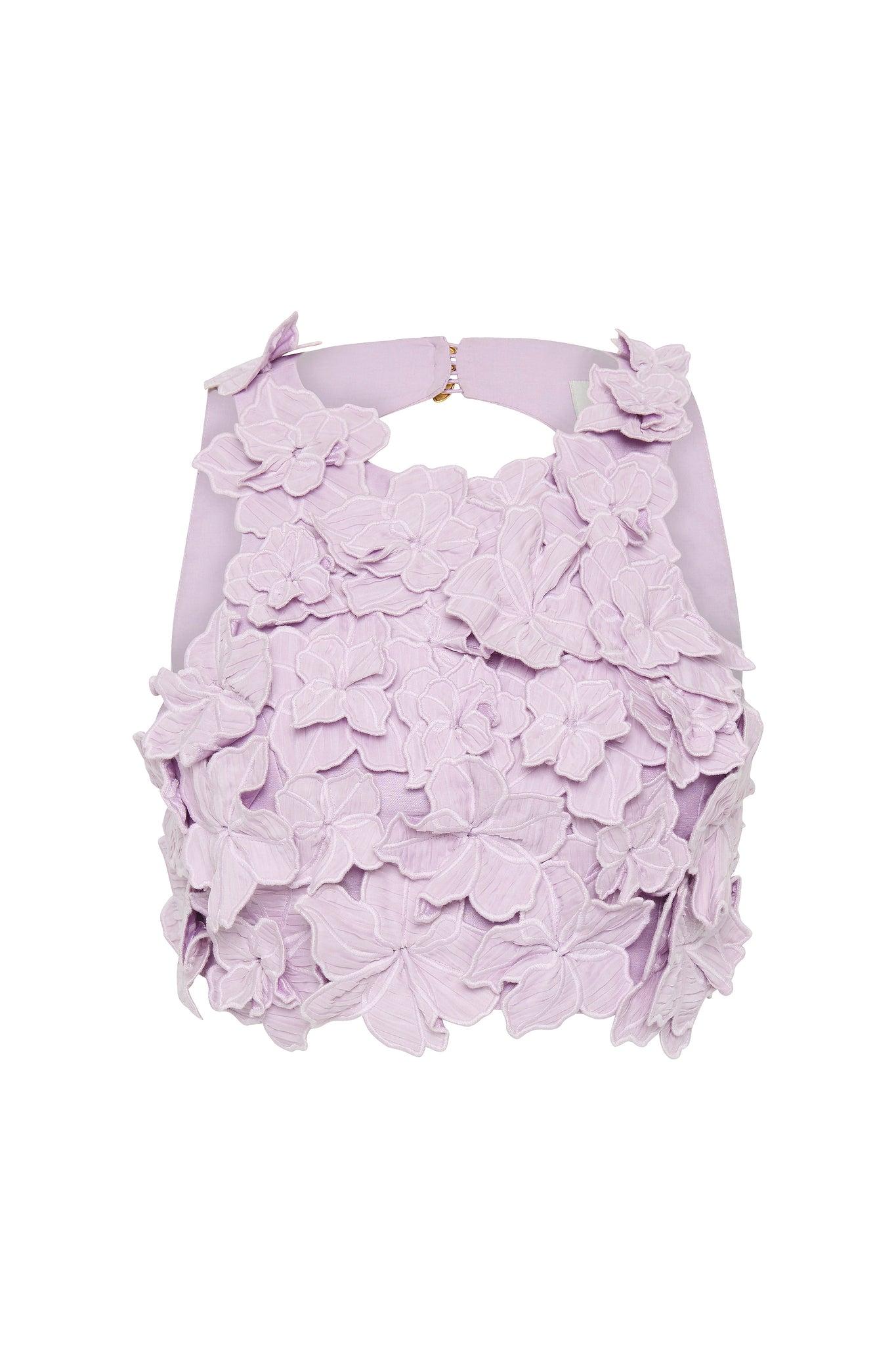 Splendour Flower Shell Top-SOFT VIOLET / 10 Product Image