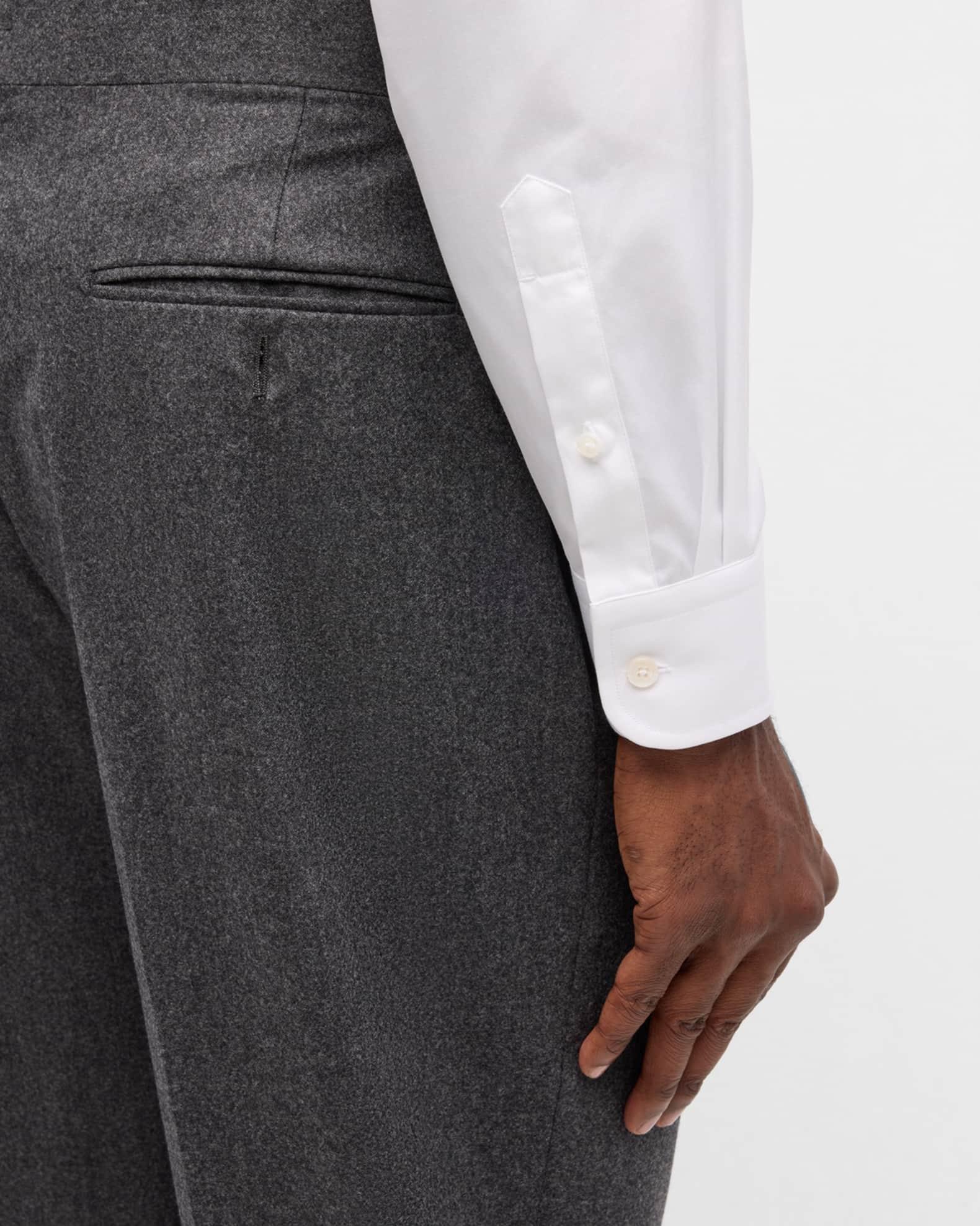 Men's Cotton Twill Spread-Collar Sport Shirt Product Image