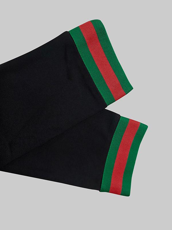 Long Sleeves Striped Deep V-Neck Mini Dresses Product Image