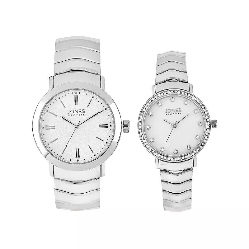 Jones New York Silver Tone His & Hers Analog Digital Watch Set, Womens Product Image