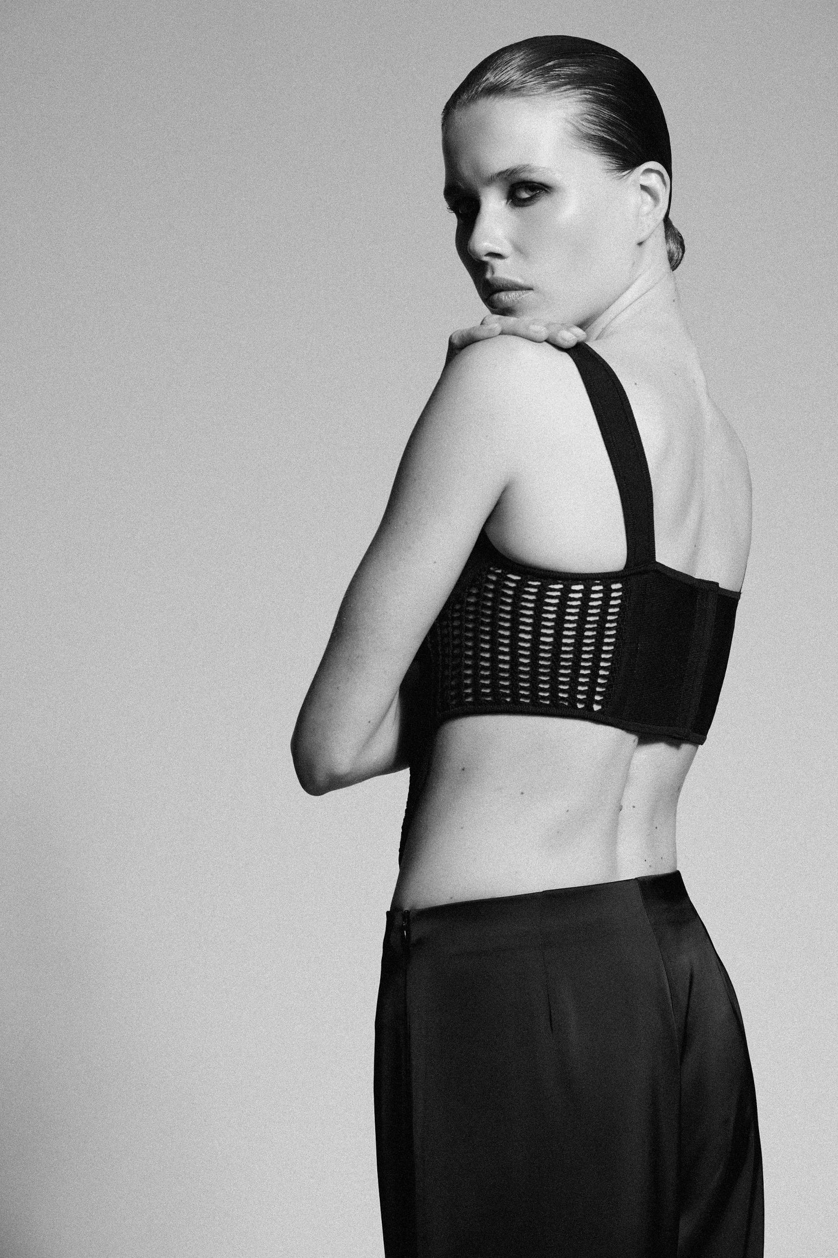 COMBINATION KNIT CORSET TOP Product Image