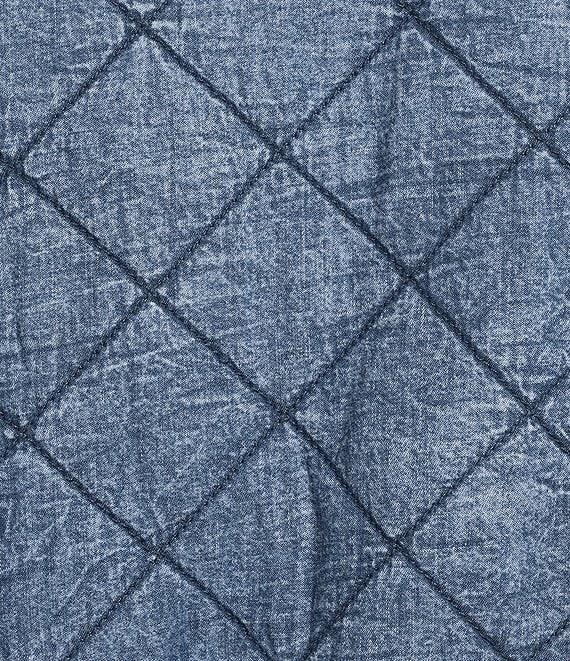 C&V Chelsea & Violet Quilted Denim Vest Product Image