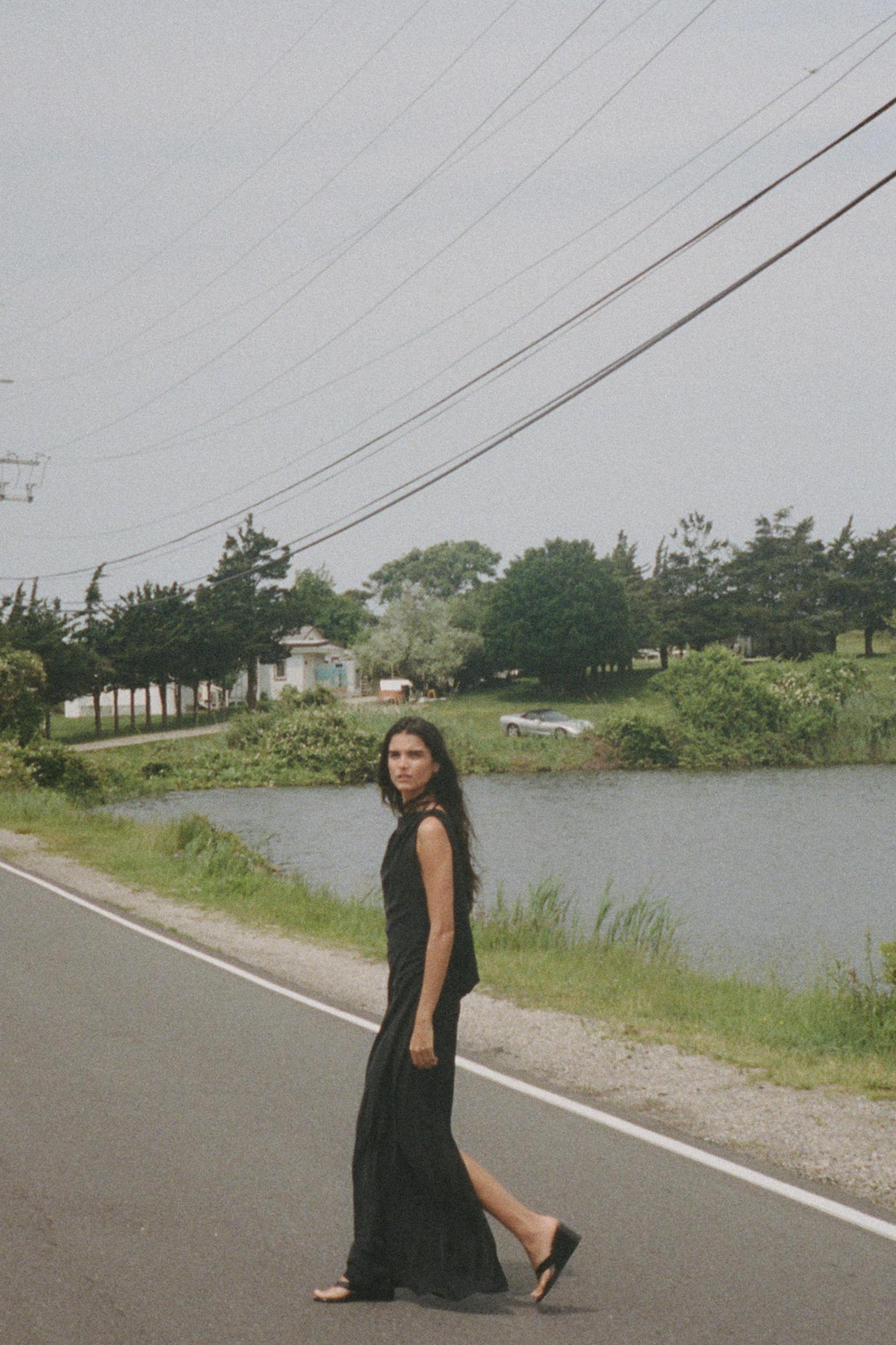 OPEN BACK MAXI DRESS Product Image