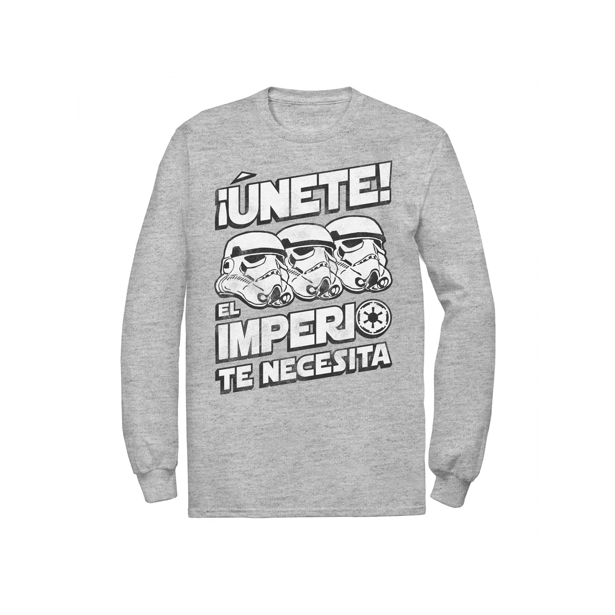 Men's Star Wars Unete El Imperio Te Necesita Stormtrooper Faded Portrait Tee,  Product Image