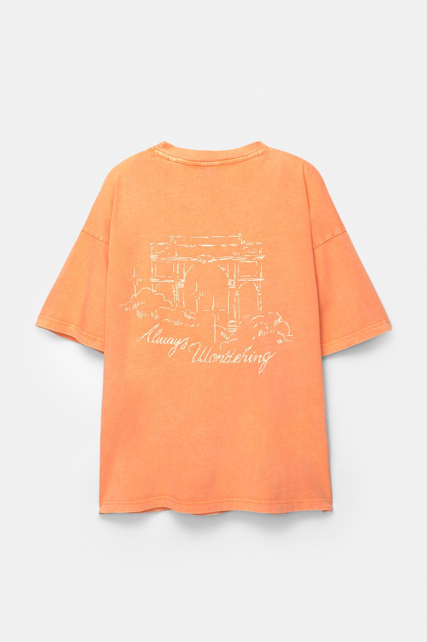 Orange STWD graphic T-shirt Product Image