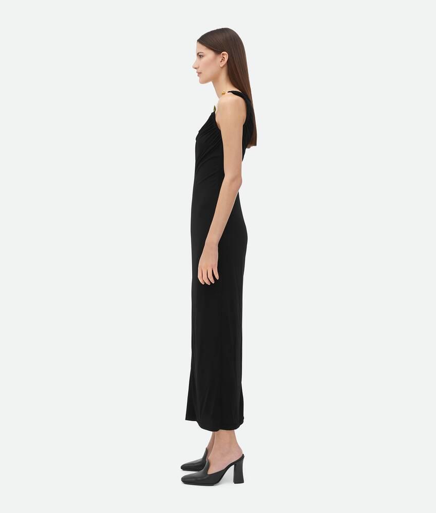 Women's Viscose Jersey Dress in Black Product Image