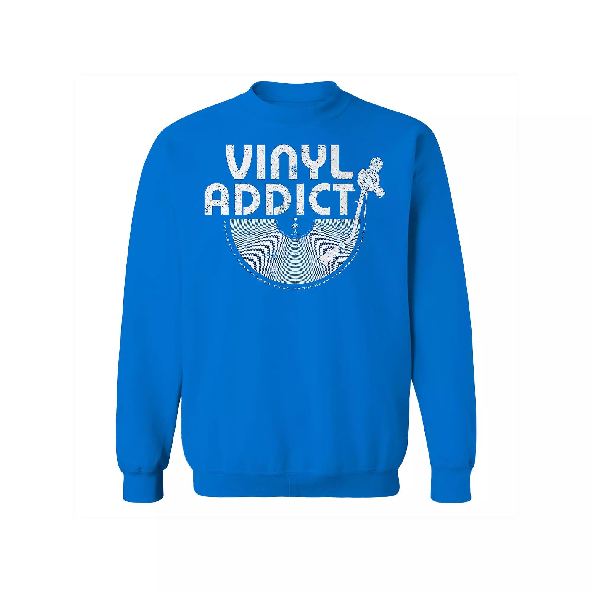 Men's Original & Unrestored Vinyl Addict Fleece Graphic Sweatshirt,  Product Image