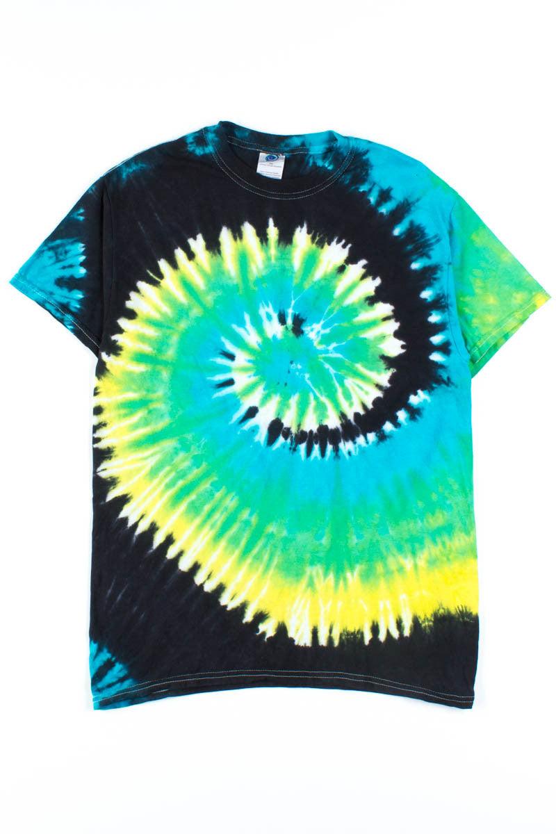 Black Neon Tie Dye Shirt Product Image