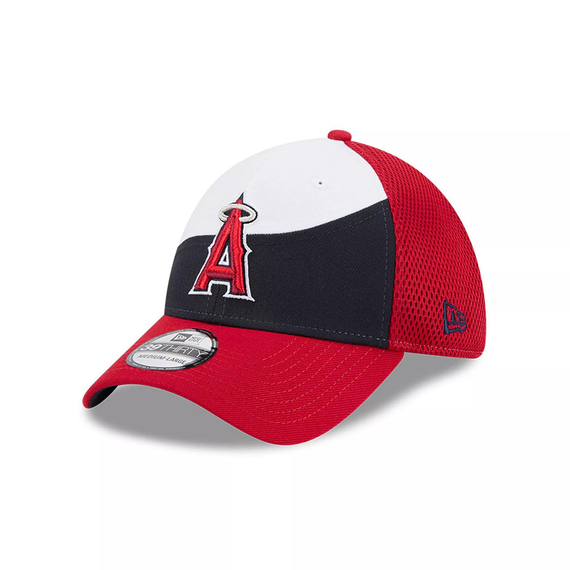 Men's New Era White/Navy Los Angeles Angels 2025 Spring Training 39THIRTY Flex Hat,  Product Image