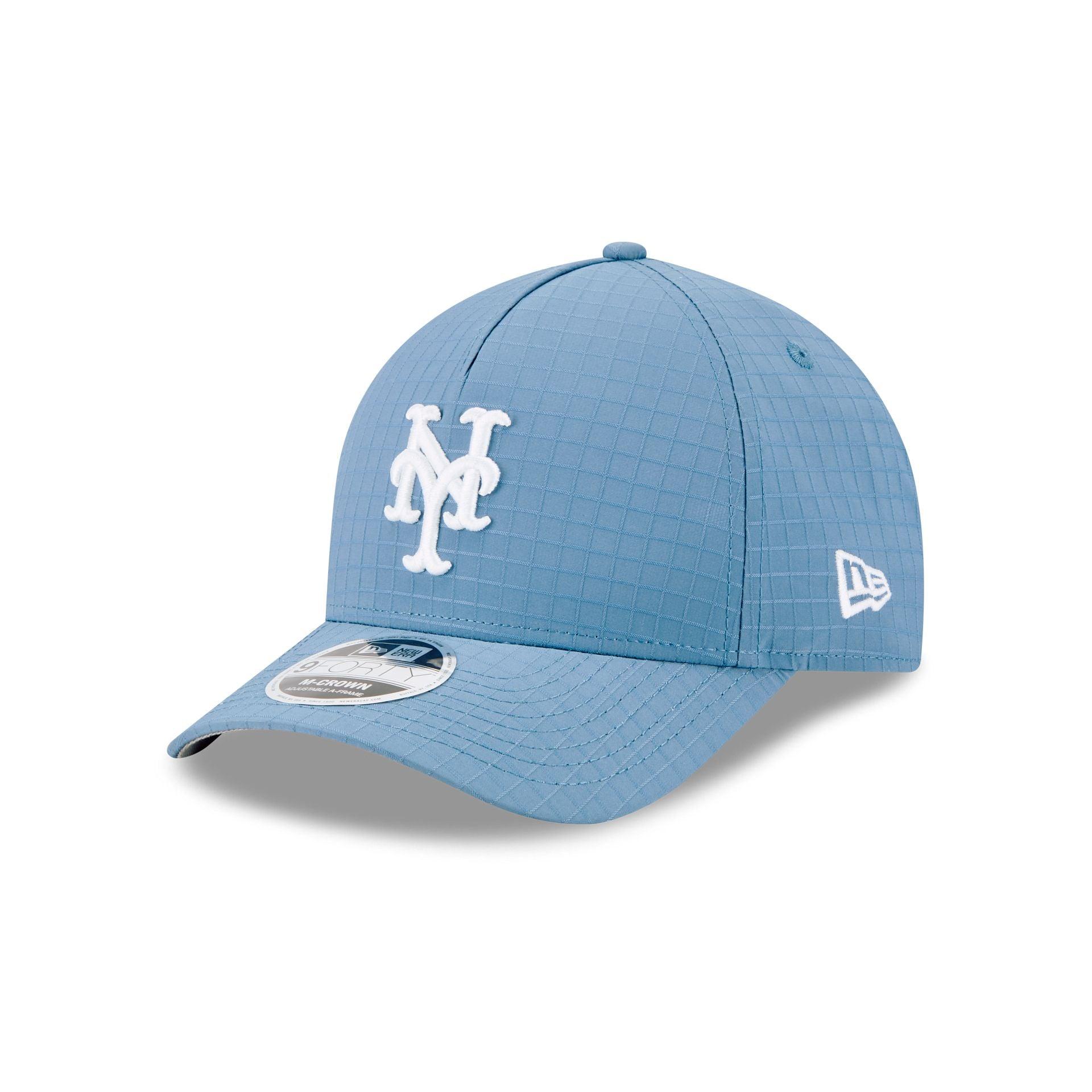 New York Mets Blue Ripstop 9FORTY M-Crown A-Frame Snapback Hat Male Product Image