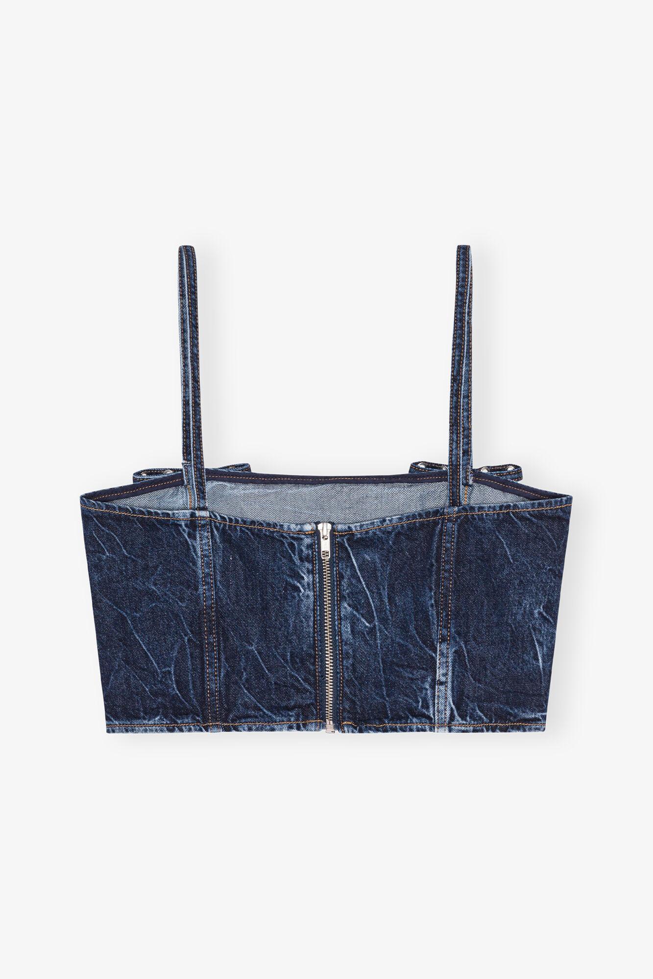 Dark Blue Strap Top Product Image