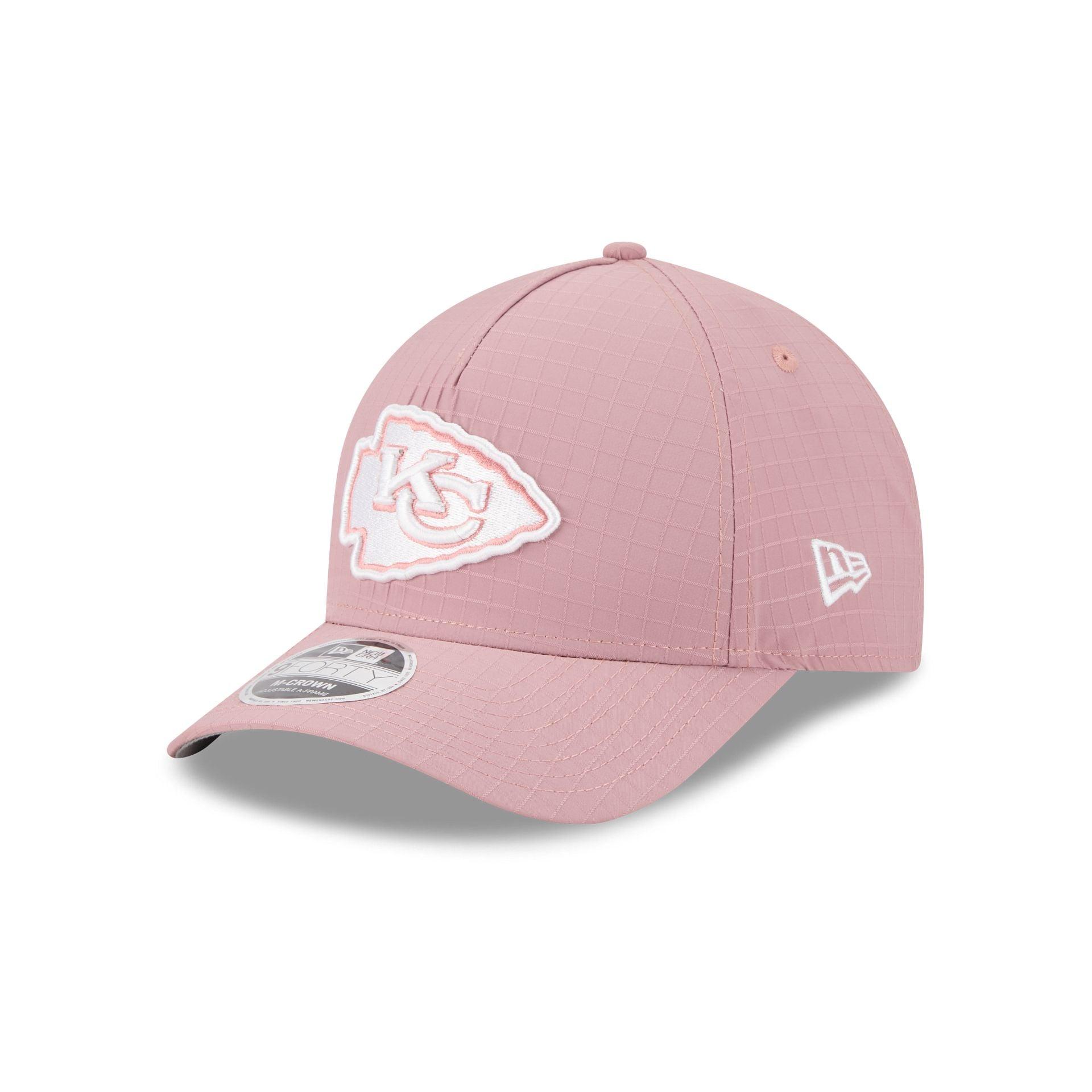 Kansas City Chiefs Pink Ripstop 9FORTY M-Crown A-Frame Snapback Hat Male Product Image
