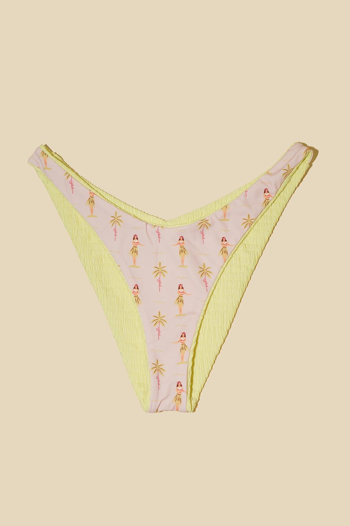 Seascape Reversible Bikini Bottom - Lemon Drop Dilly Product Image